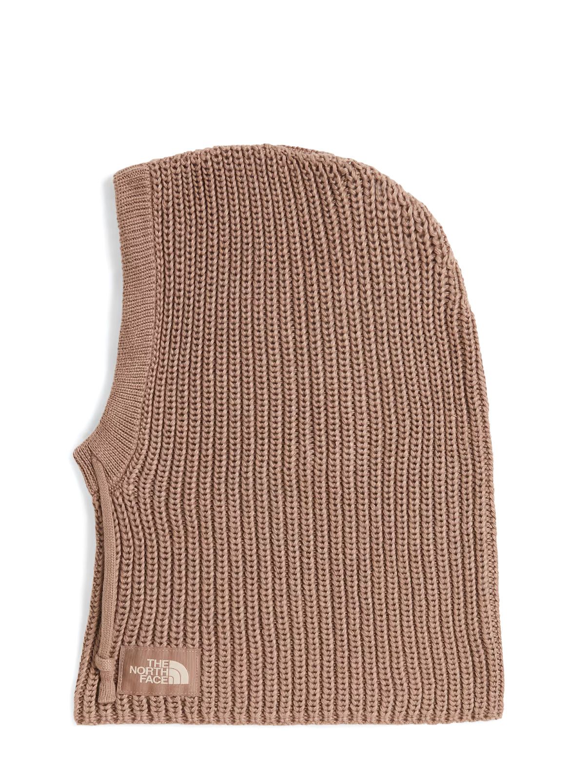 Light brown apres knit hood beanie
