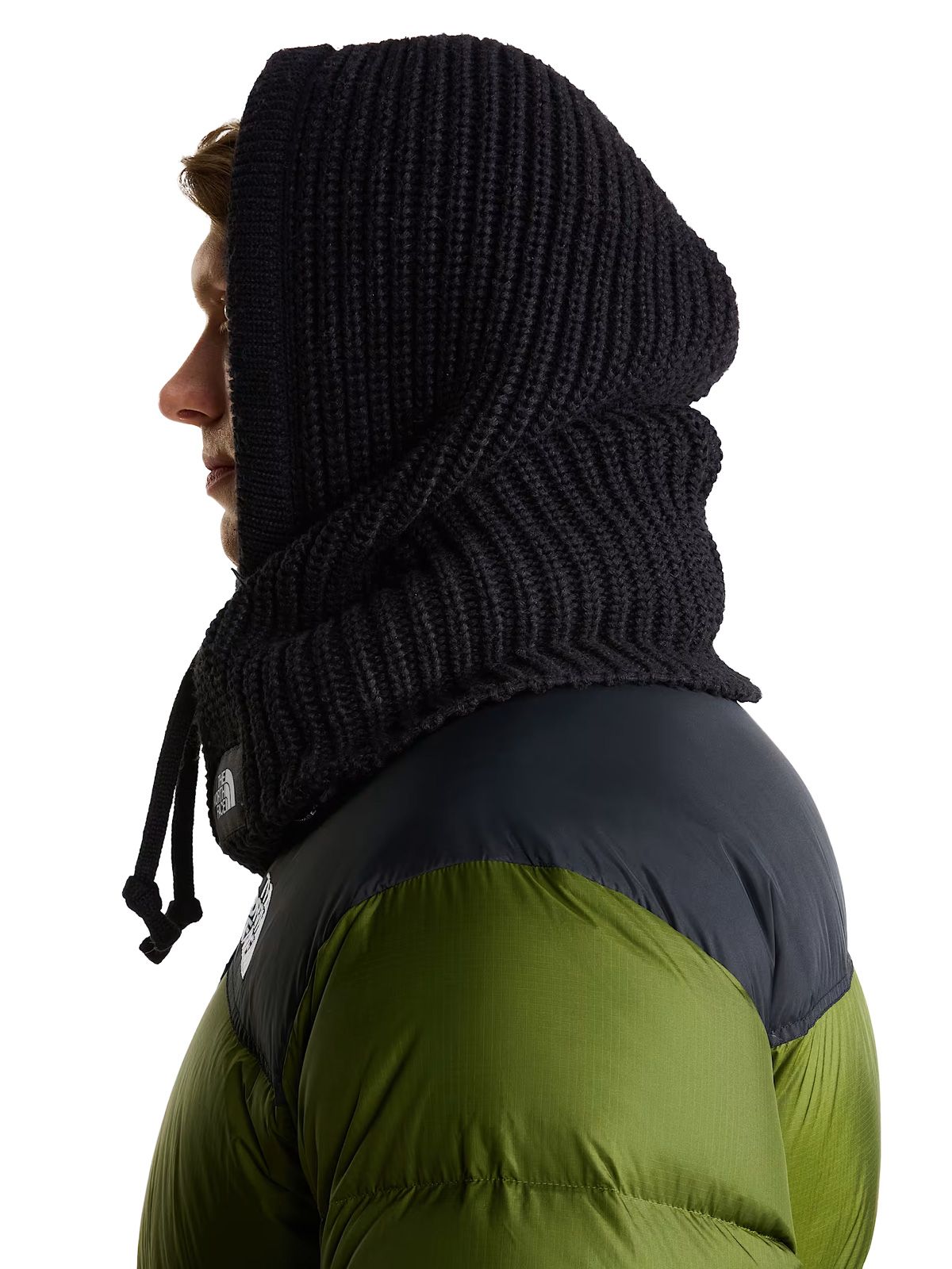 Black apres knit hood beanie THE NORTH FACE