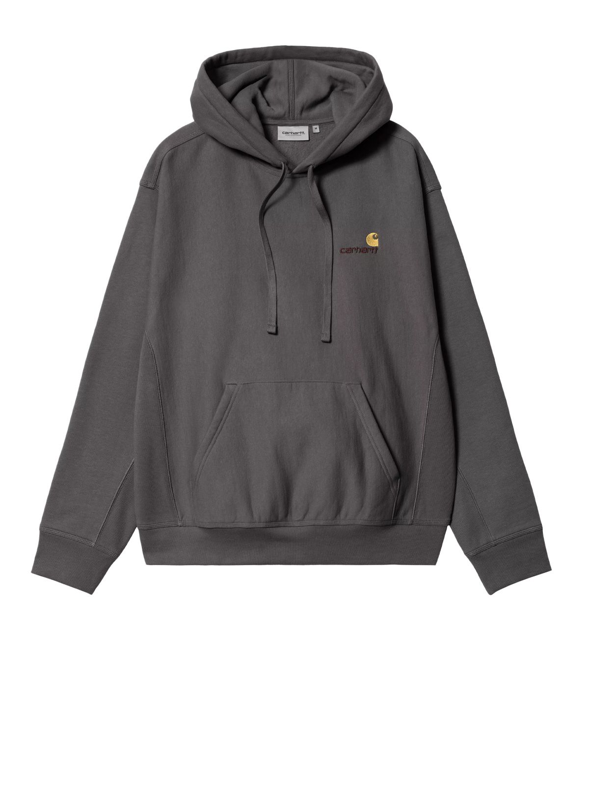 Dark grey hooded american script sweatshirt