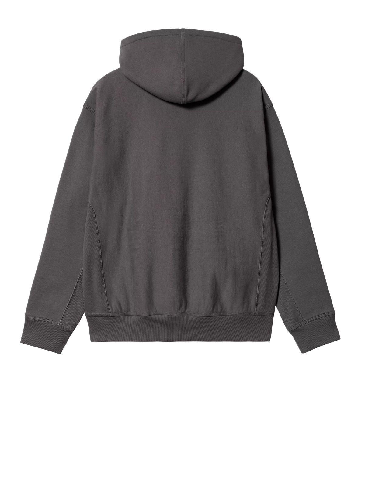 Dark grey hooded american script sweatshirt CARHARTT WIP