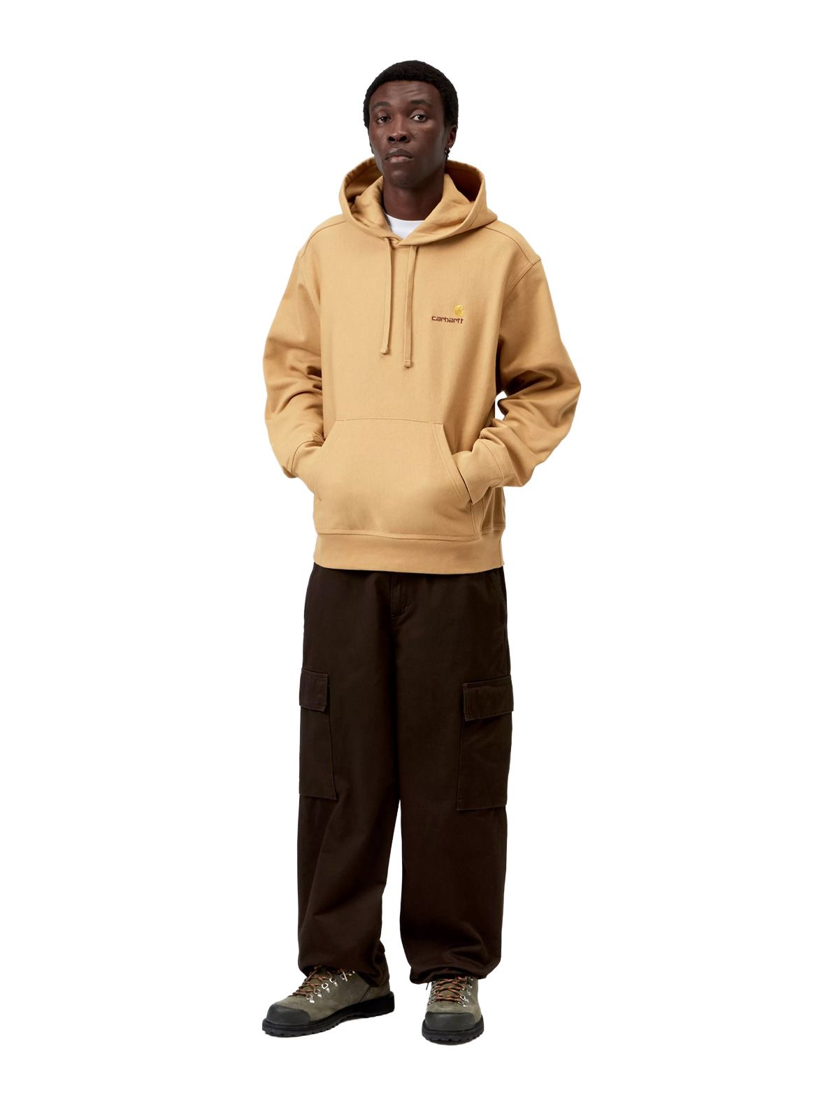 Dusty hooded american script sweatshirt CARHARTT WIP