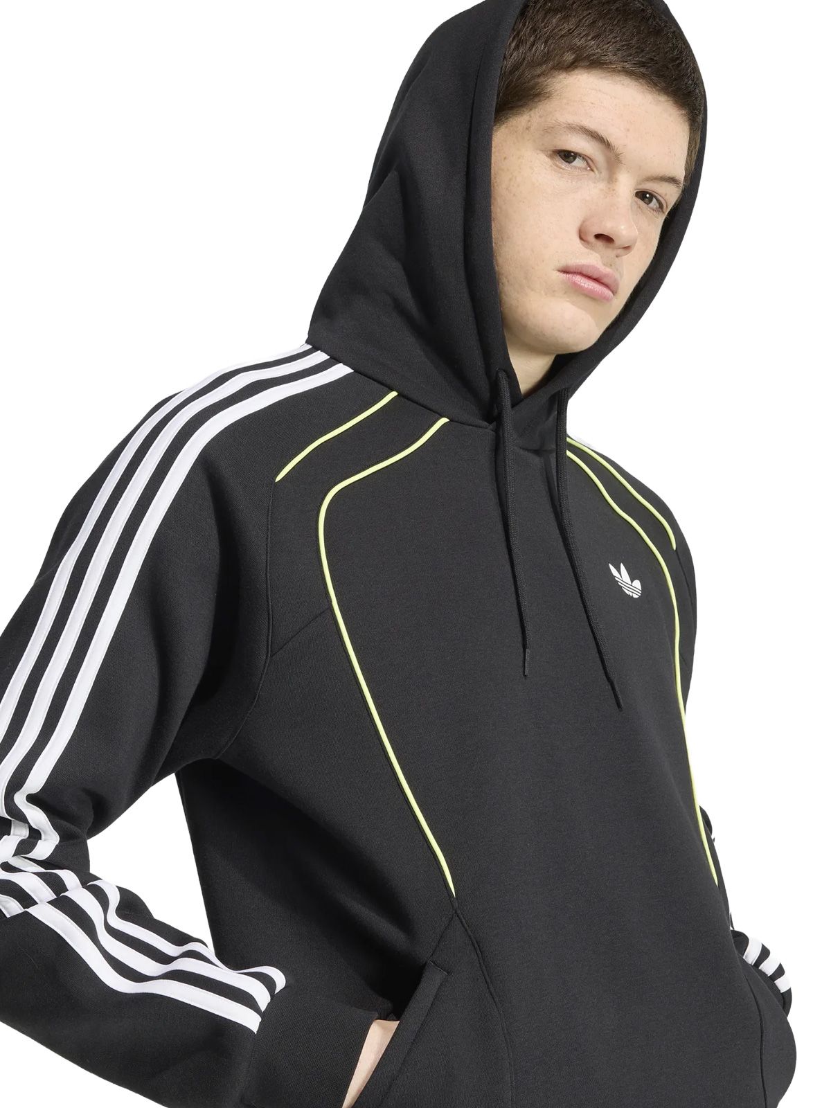 Felpa con cappuccio teamgeist nera ADIDAS ORIGINALS