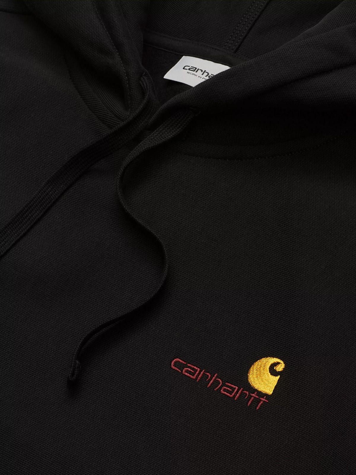 Black hooded american script sweatshirt CARHARTT WIP