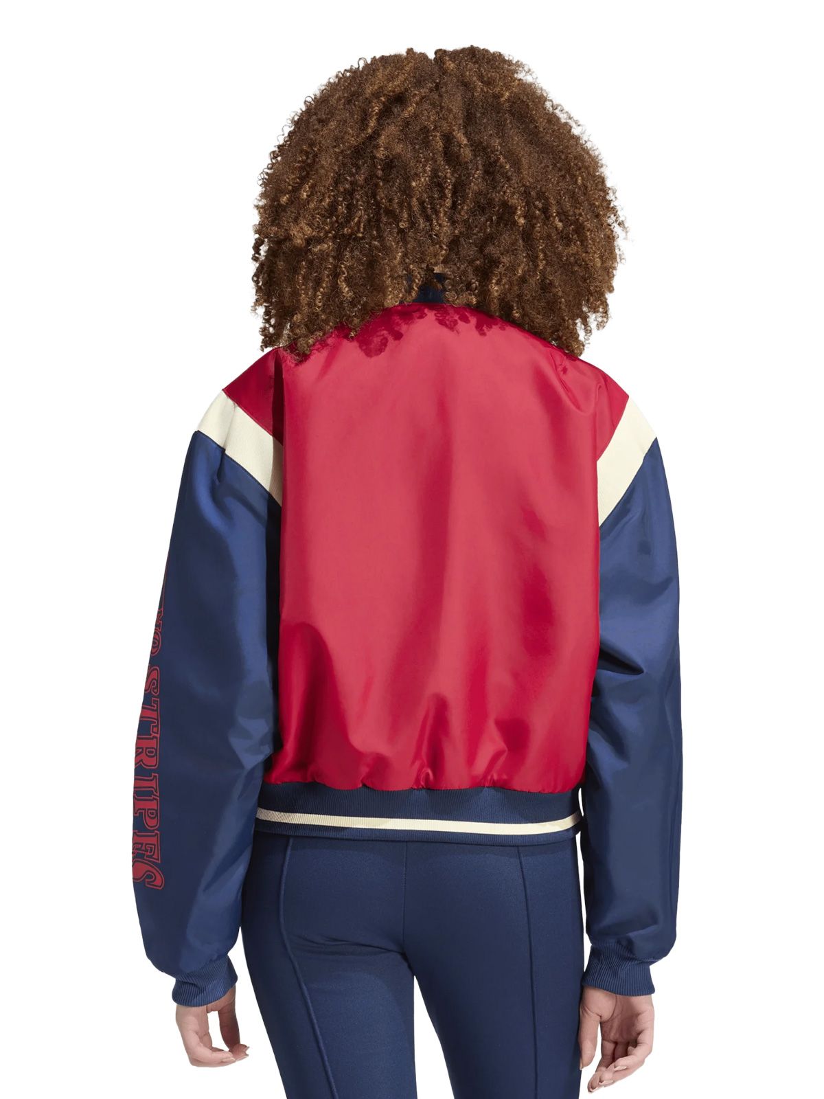 Bordeaux jacket with badges ADIDAS ORIGINALS