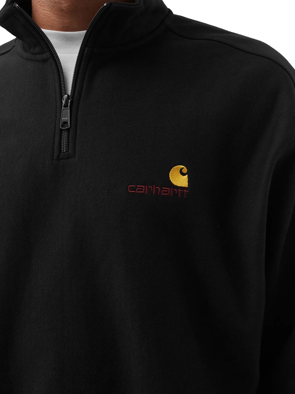 Felpa con zip american script nera CARHARTT WIP