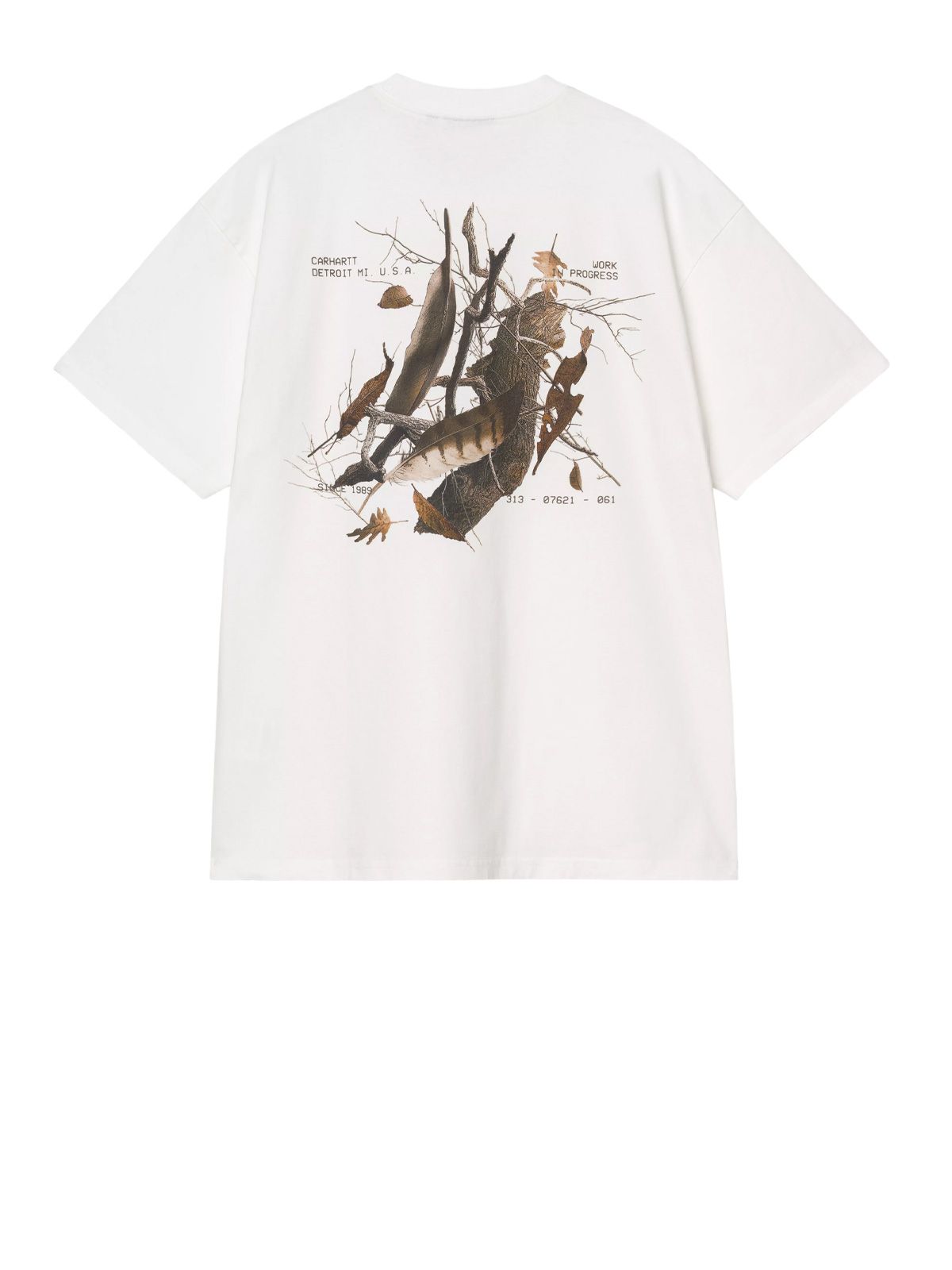 T-shirt feather progress bianca CARHARTT WIP