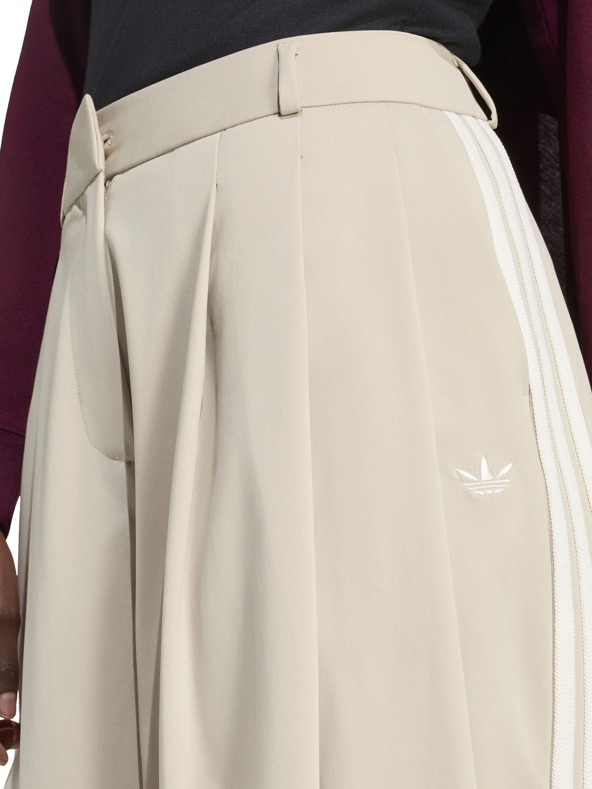 White pleated pants ADIDAS ORIGINALS