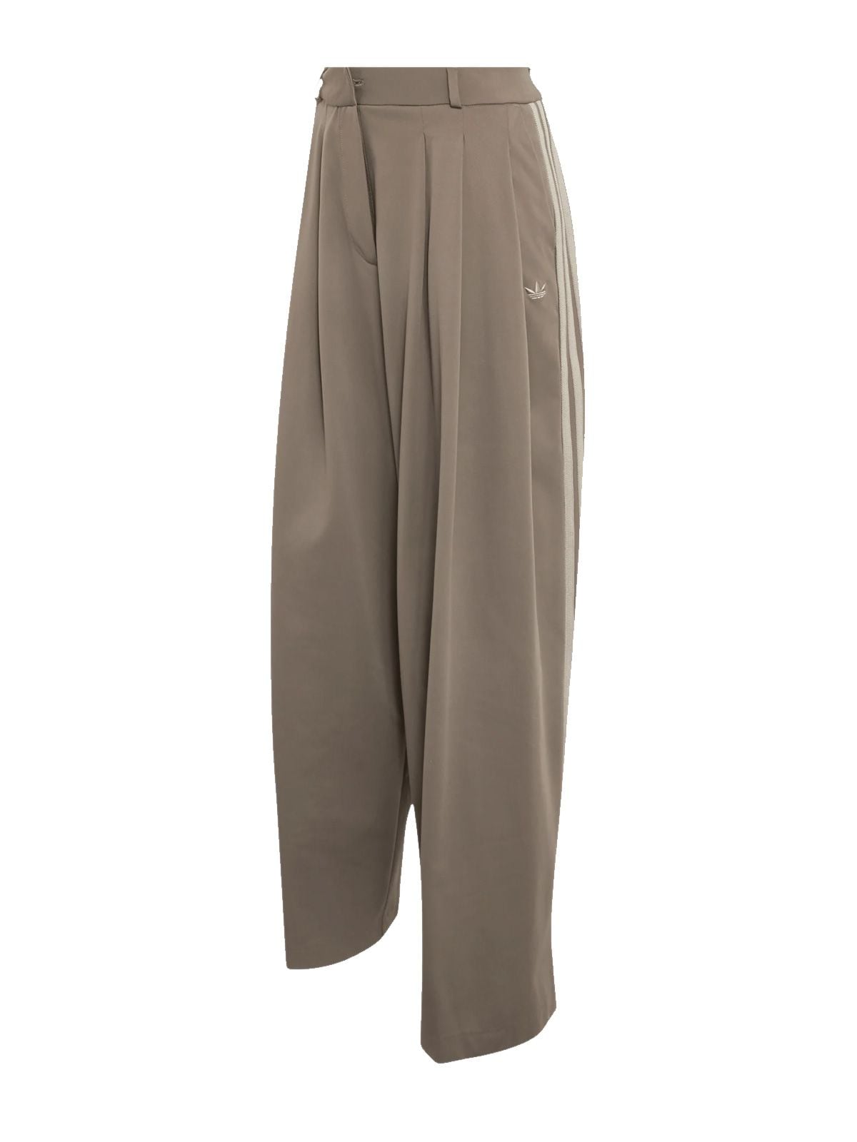 Brown pleated pants