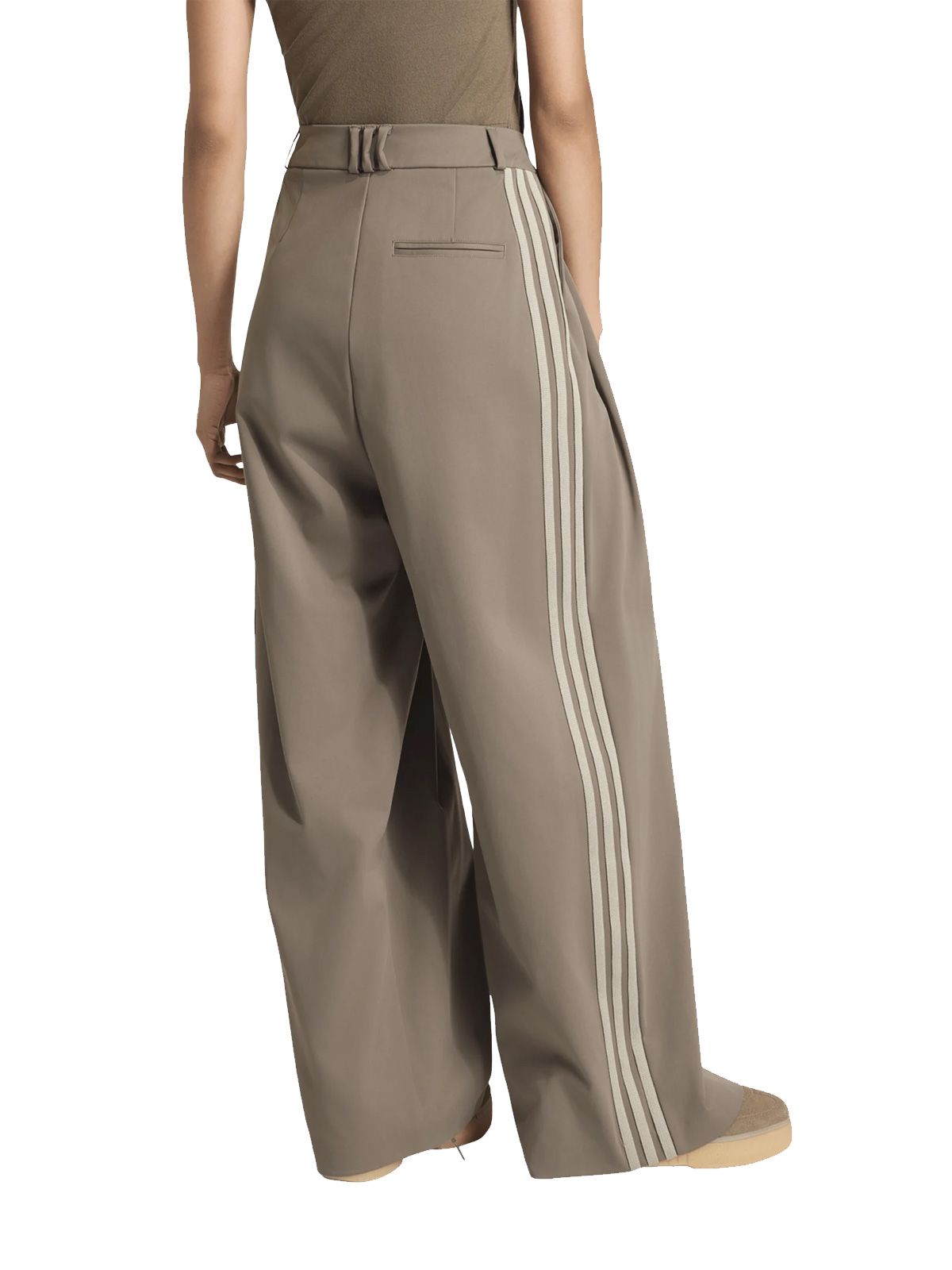 Brown pleated pants ADIDAS ORIGINALS