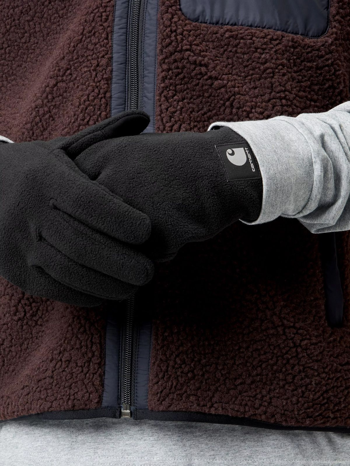 Black blevin gloves CARHARTT WIP