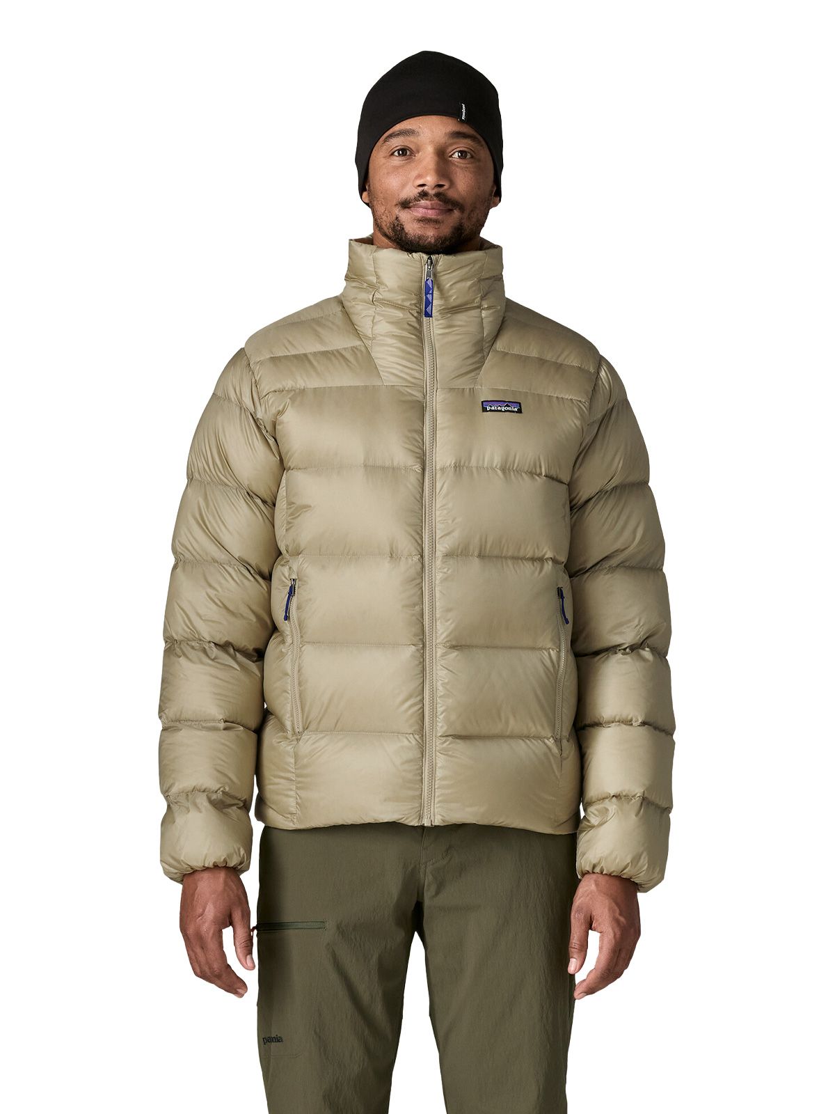 Beige fitz roy down jacket PATAGONIA
