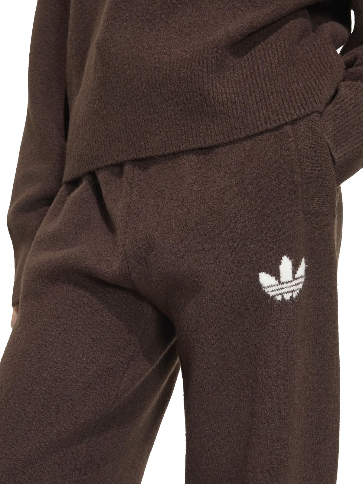 Brown ess knit pants ADIDAS ORIGINALS