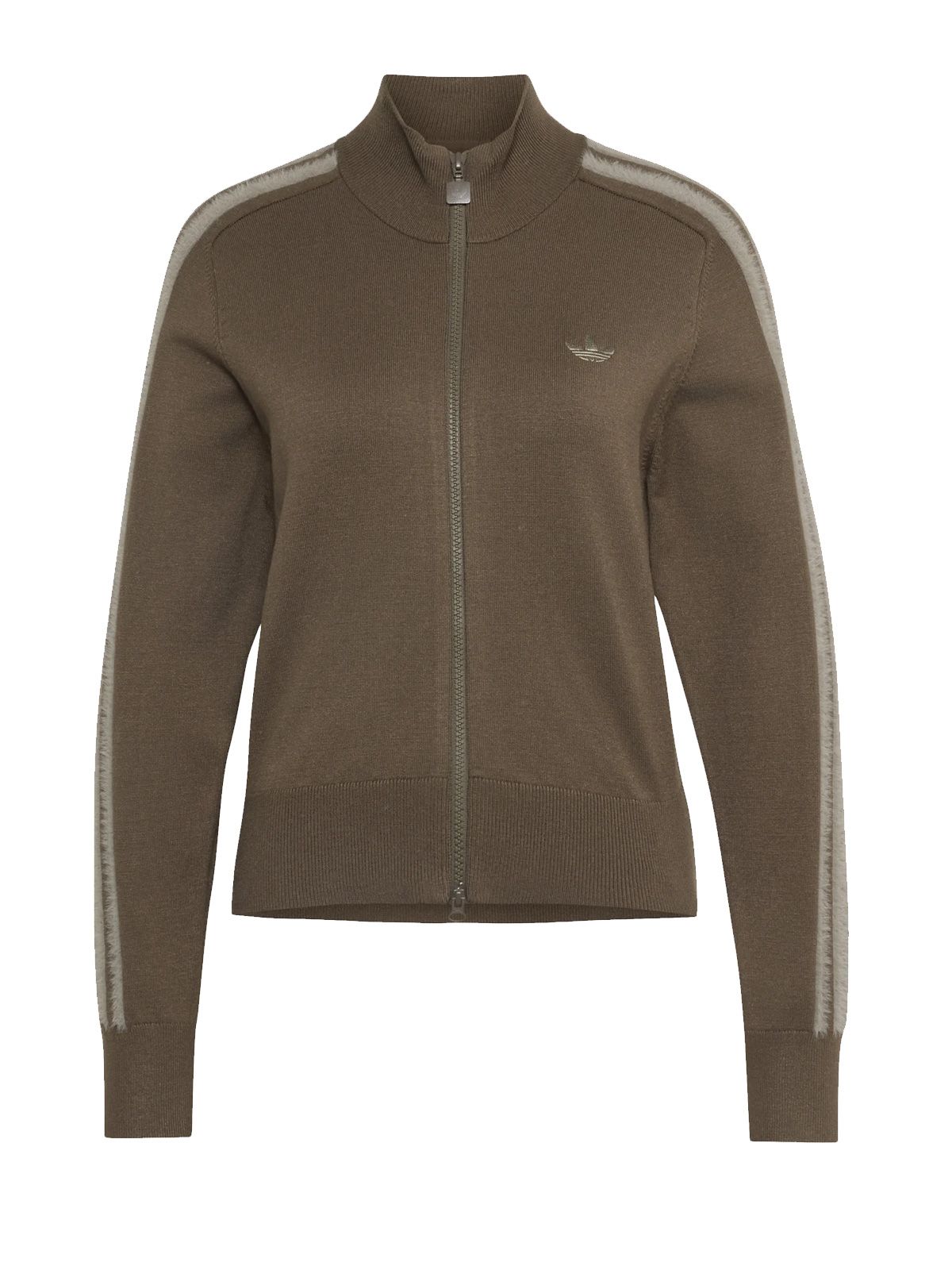 Brown knit fb tracktop