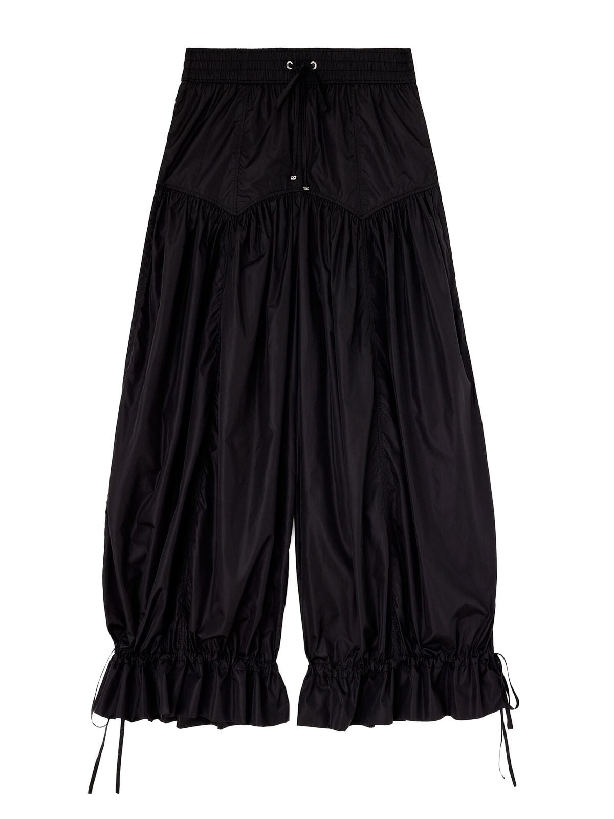 Pantaloni in nylon ultraleggeri a palloncino neri