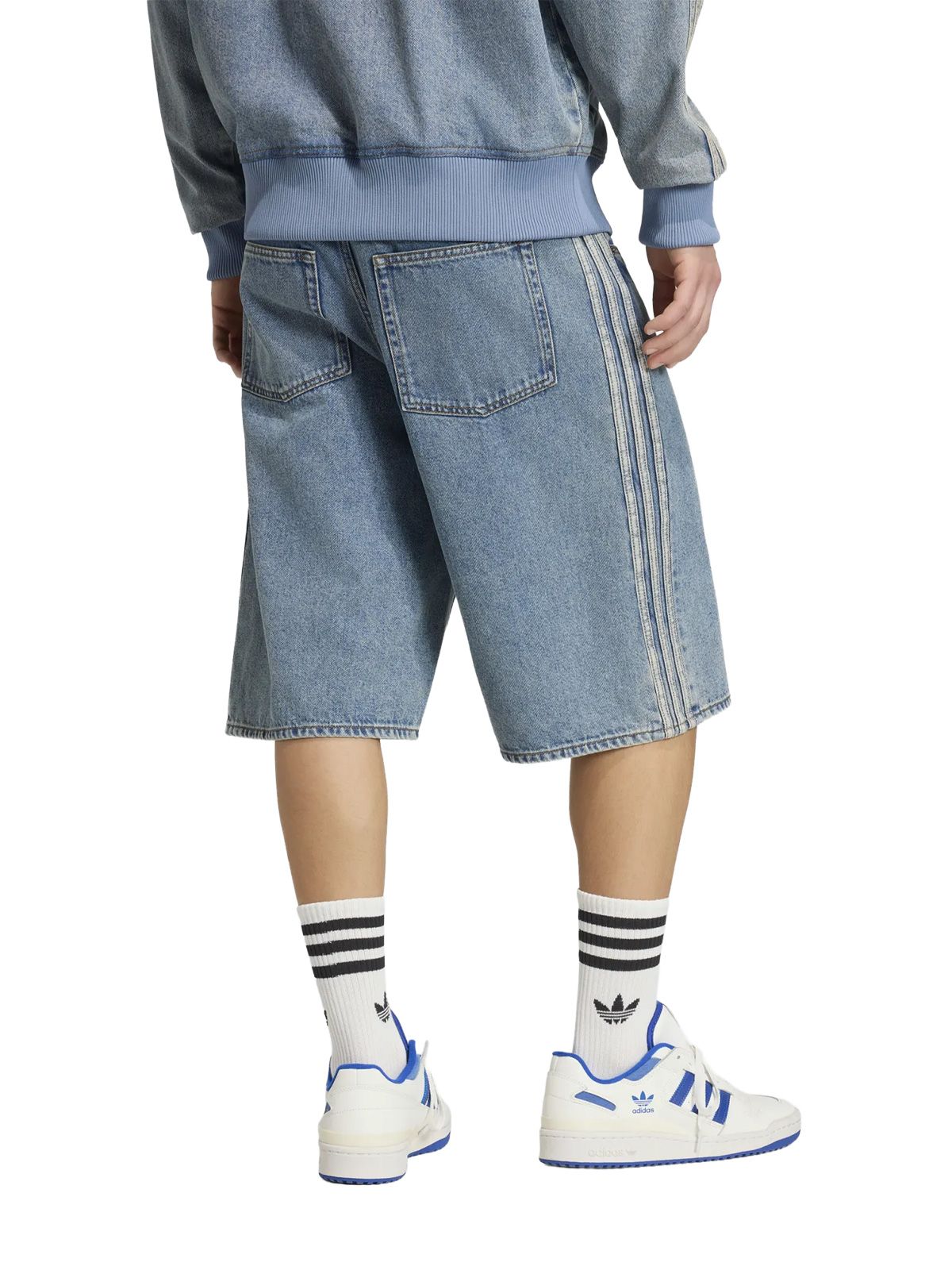 Light blue firebird shorts ADIDAS ORIGINALS