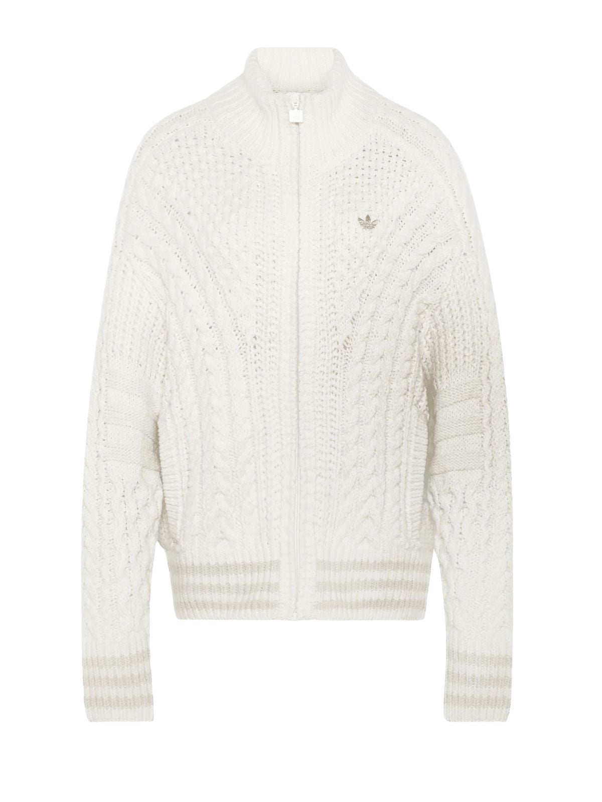 White knit fb tracktop
