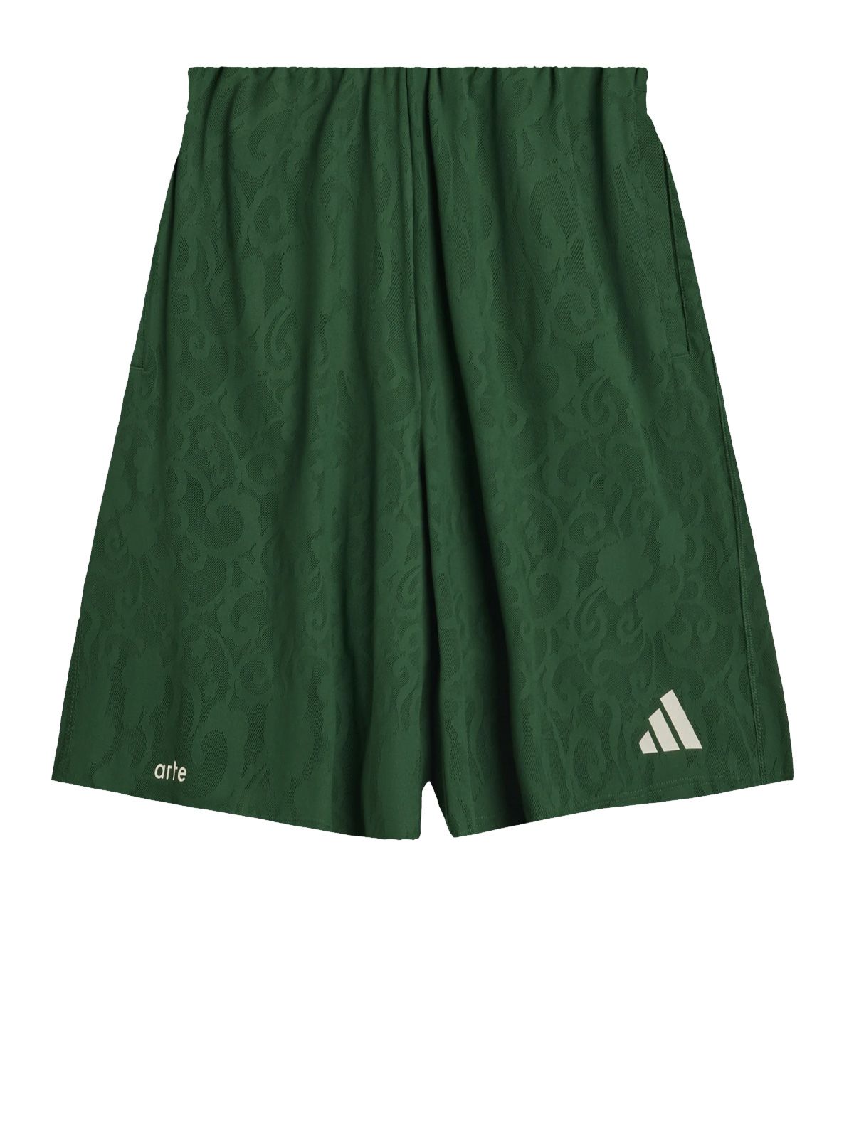 Green arte shorts
