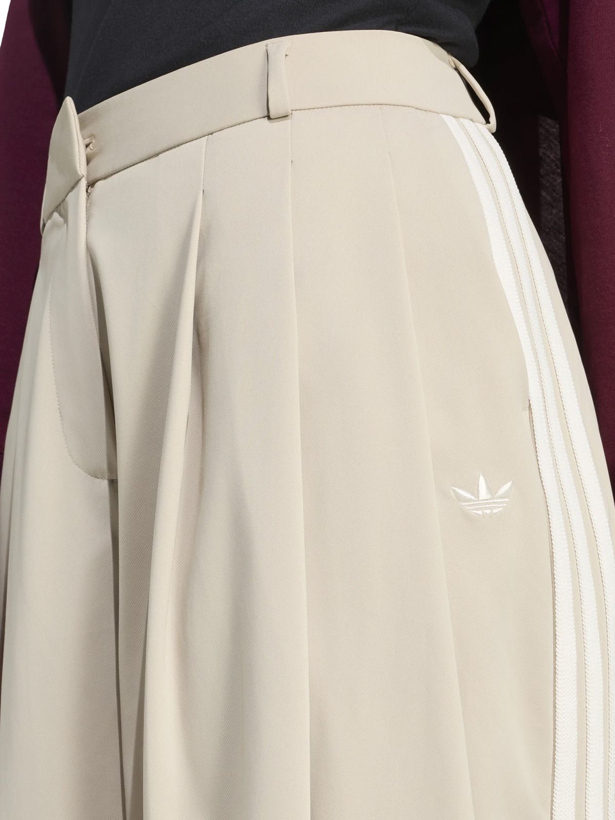 Khaki pleated pants ADIDAS ORIGINALS