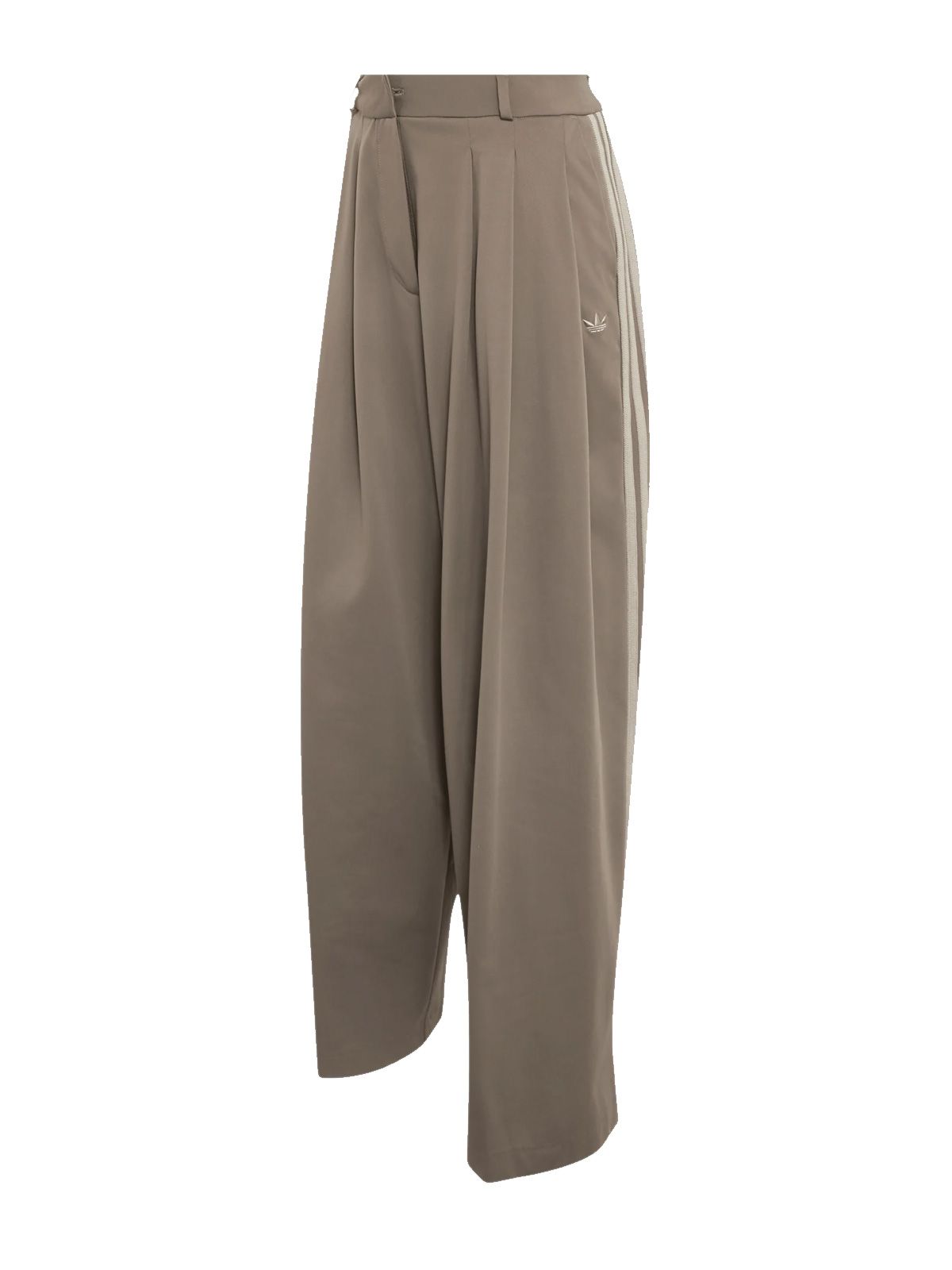 Brown pleated pants