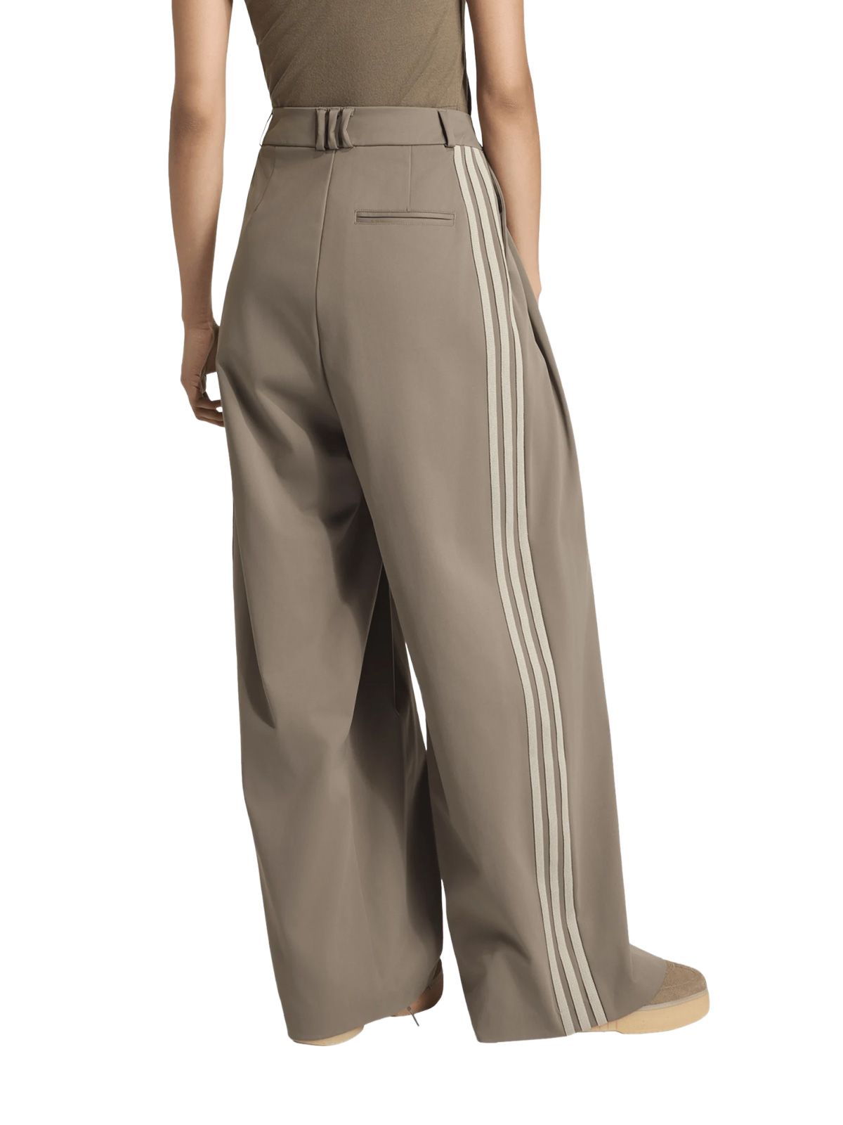 Brown pleated pants ADIDAS ORIGINALS