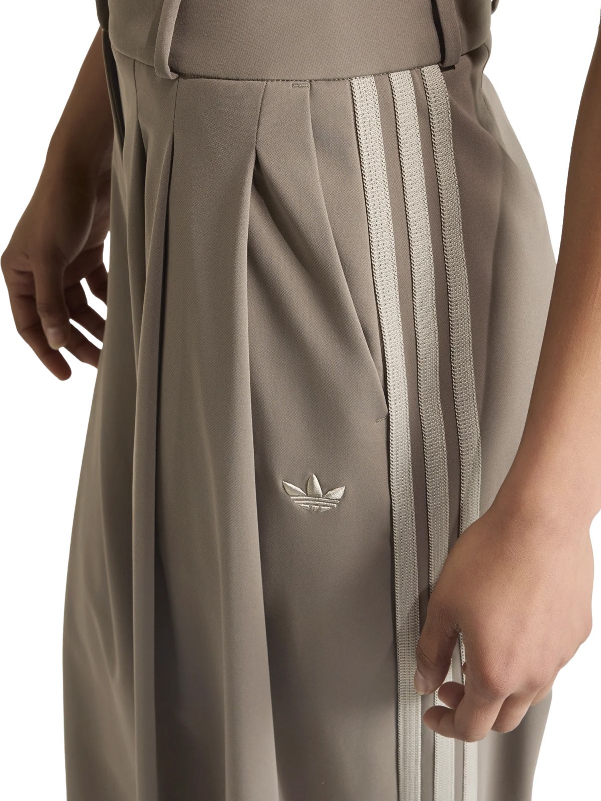 Brown pleated pants ADIDAS ORIGINALS