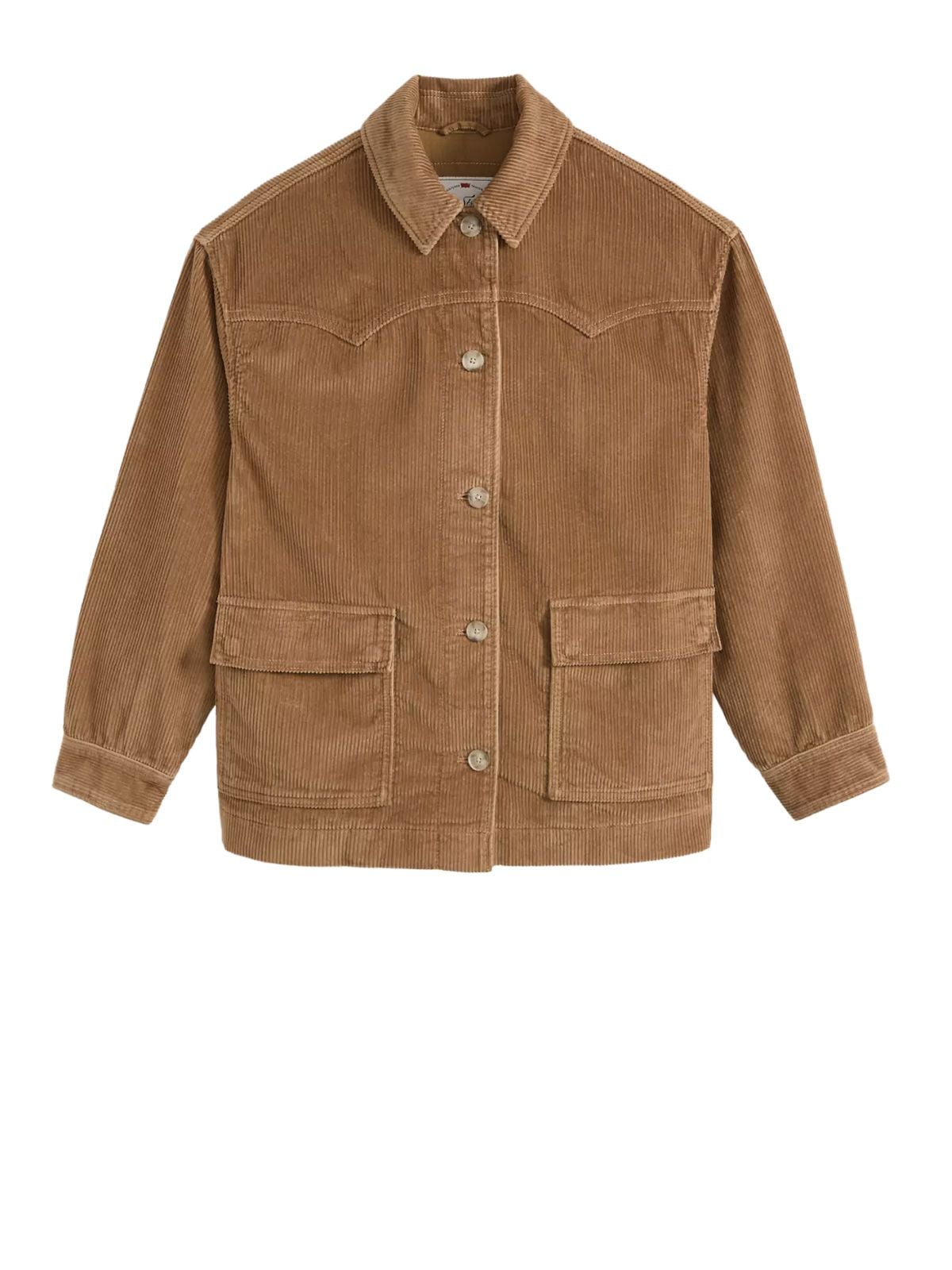 Light brown demi overshirt shacket foxtrot jacket