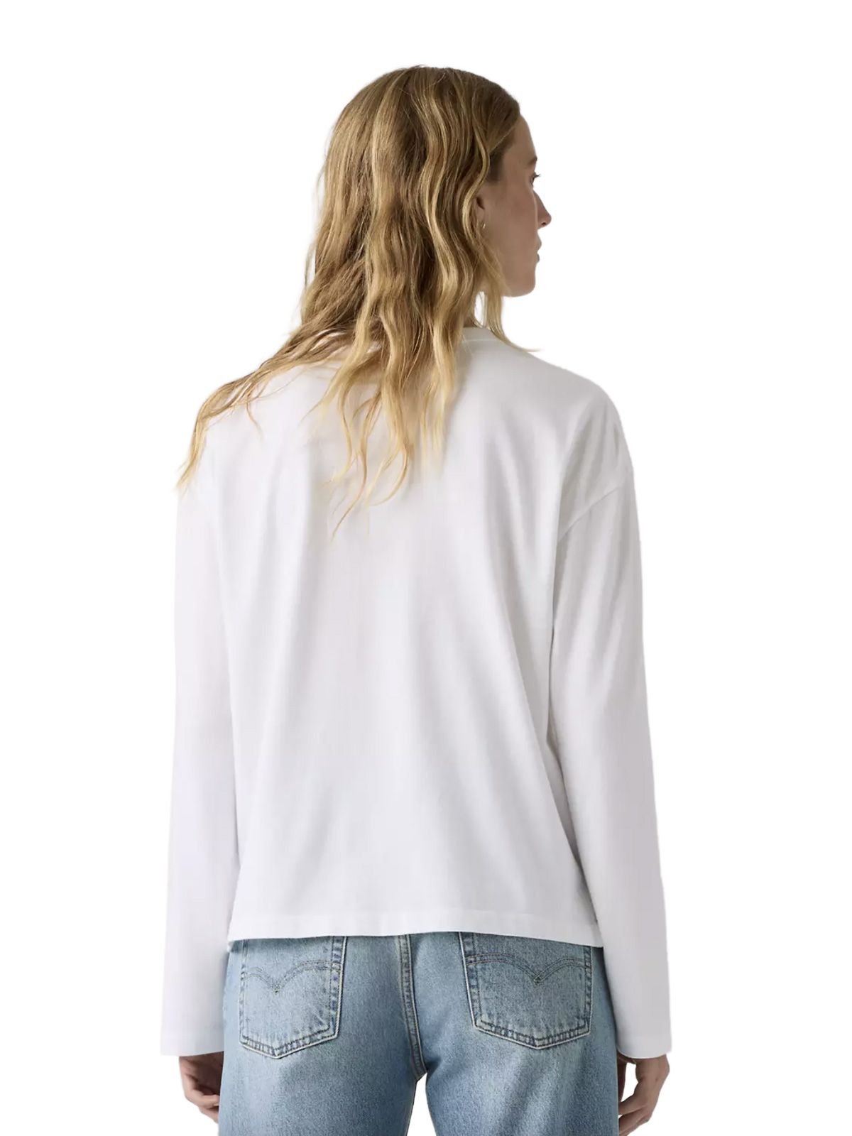 White vintage long sleeve t-shirt LEVI'S