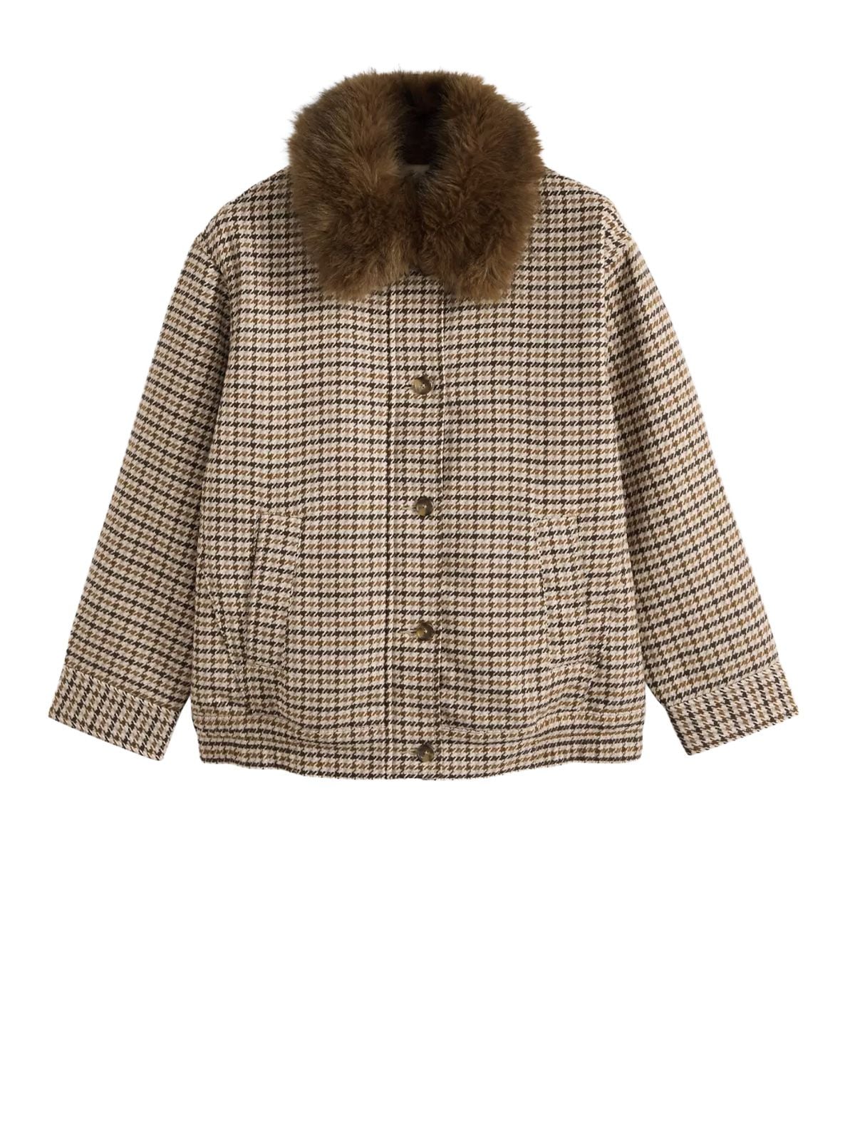 Multicolour billie warm coat siggi check jacket