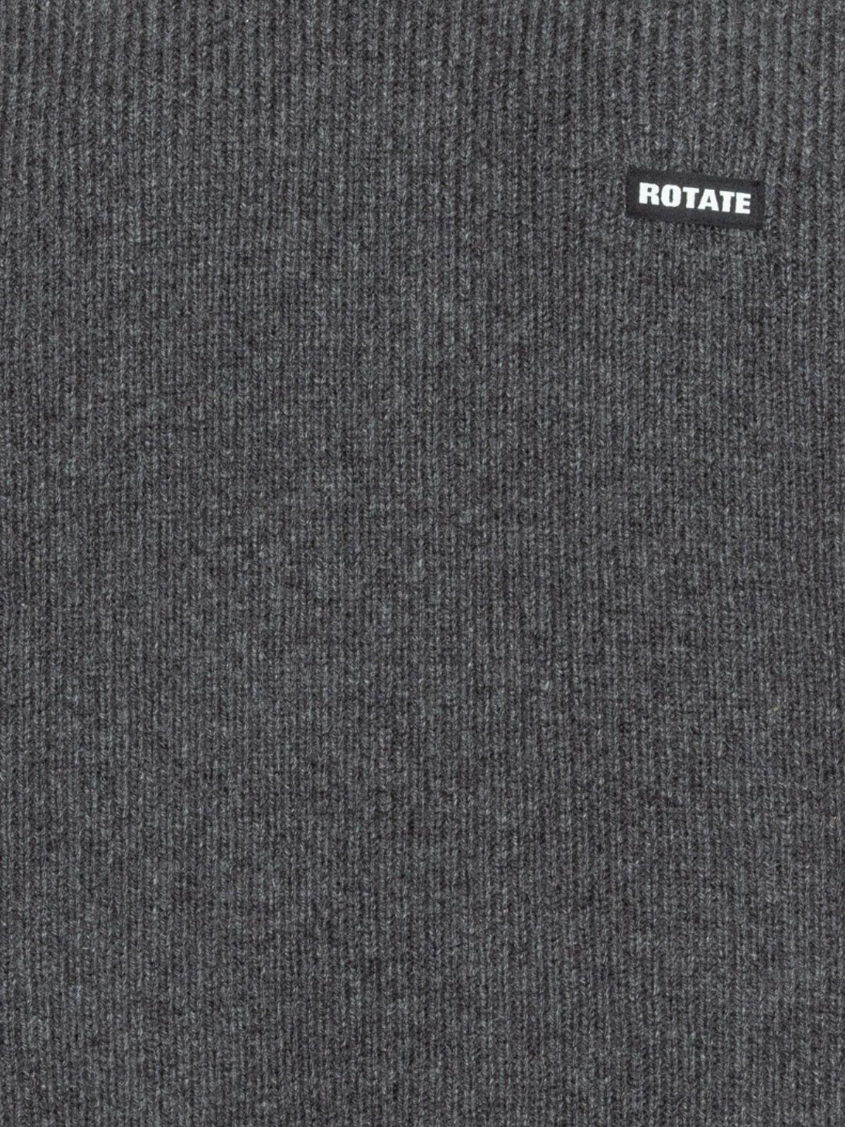 Grey knit highneck jumper ROTATE