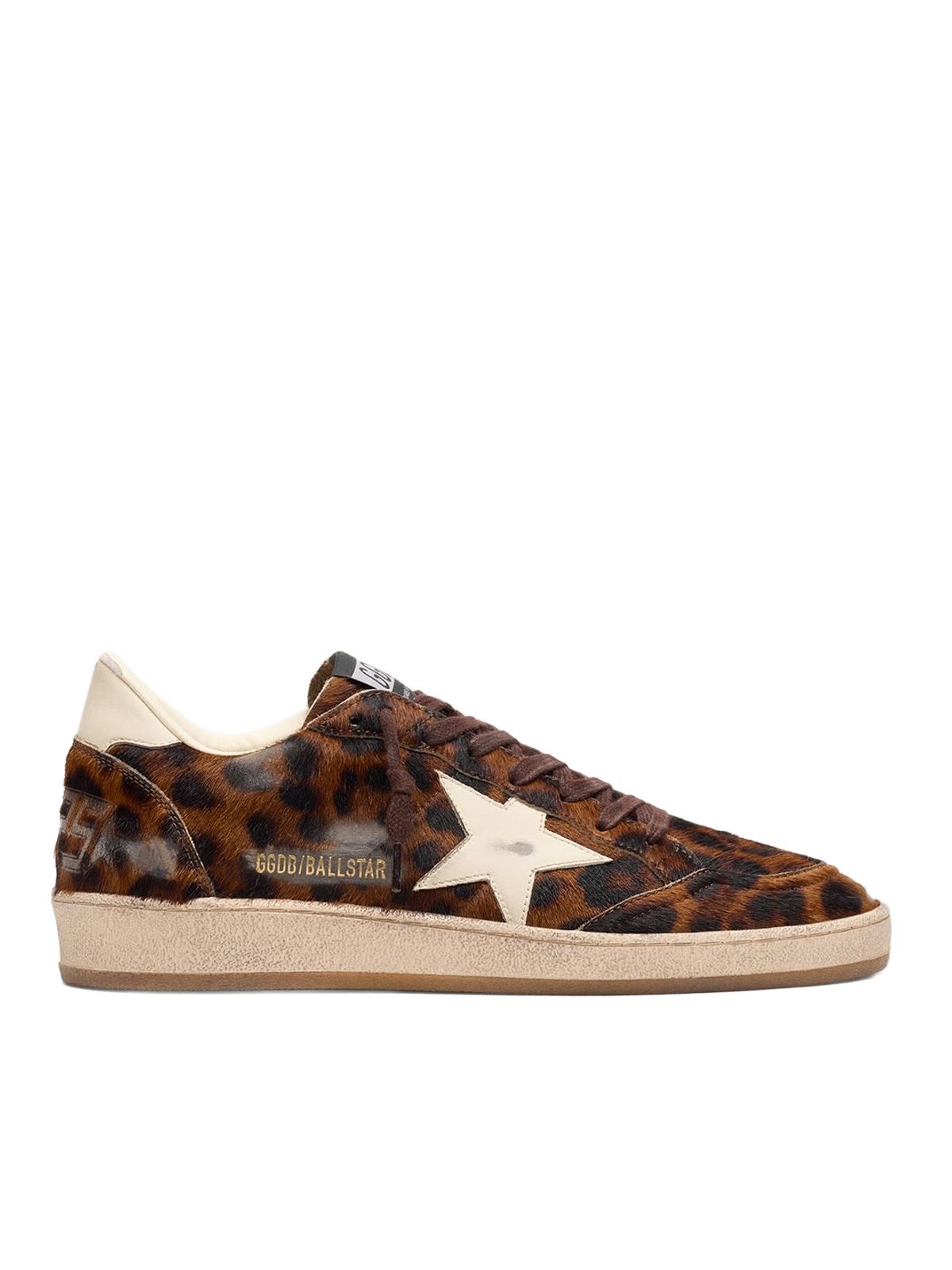 Spotted brown ballstar horsy sneakers