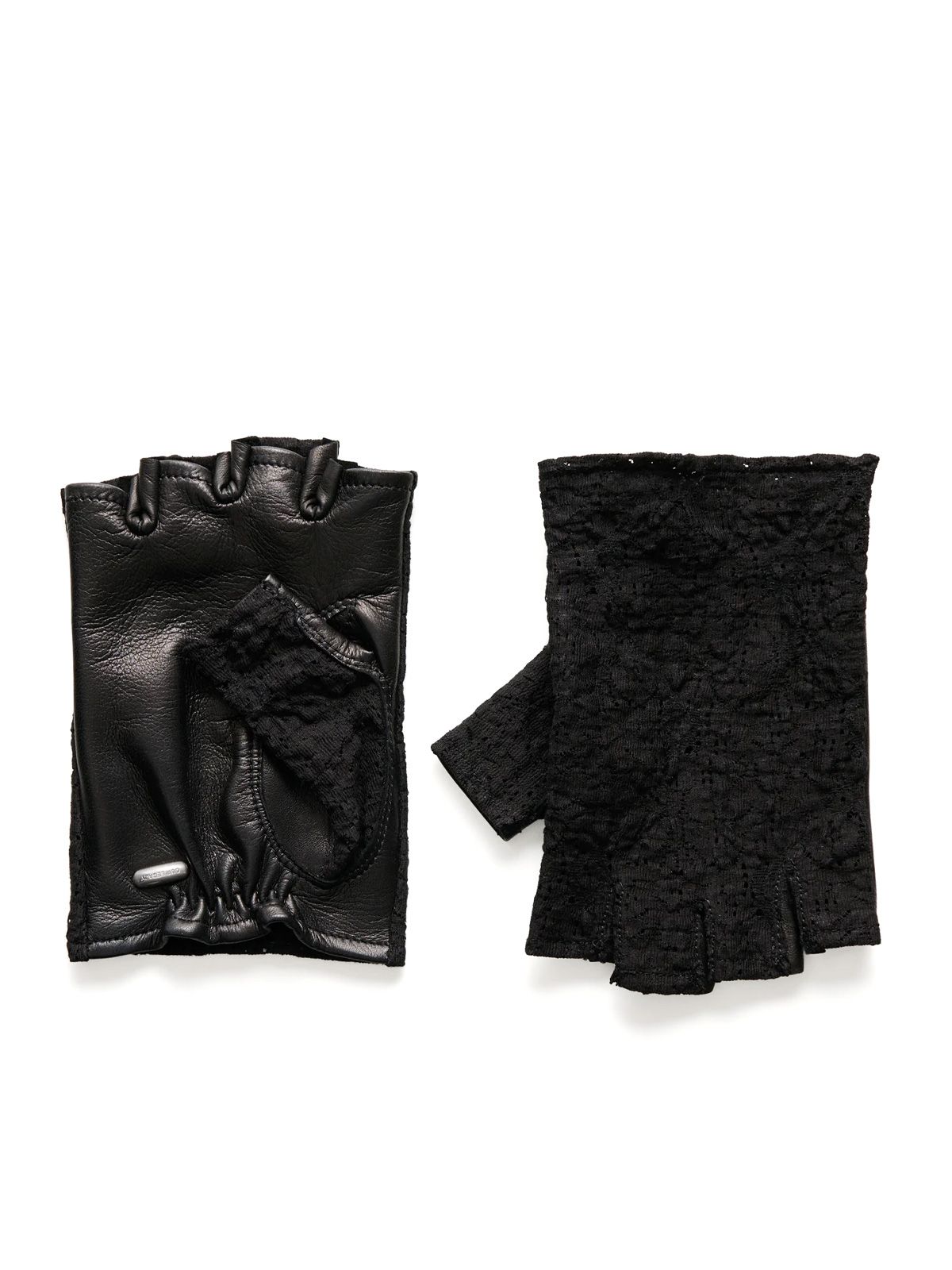 Black biker gloves