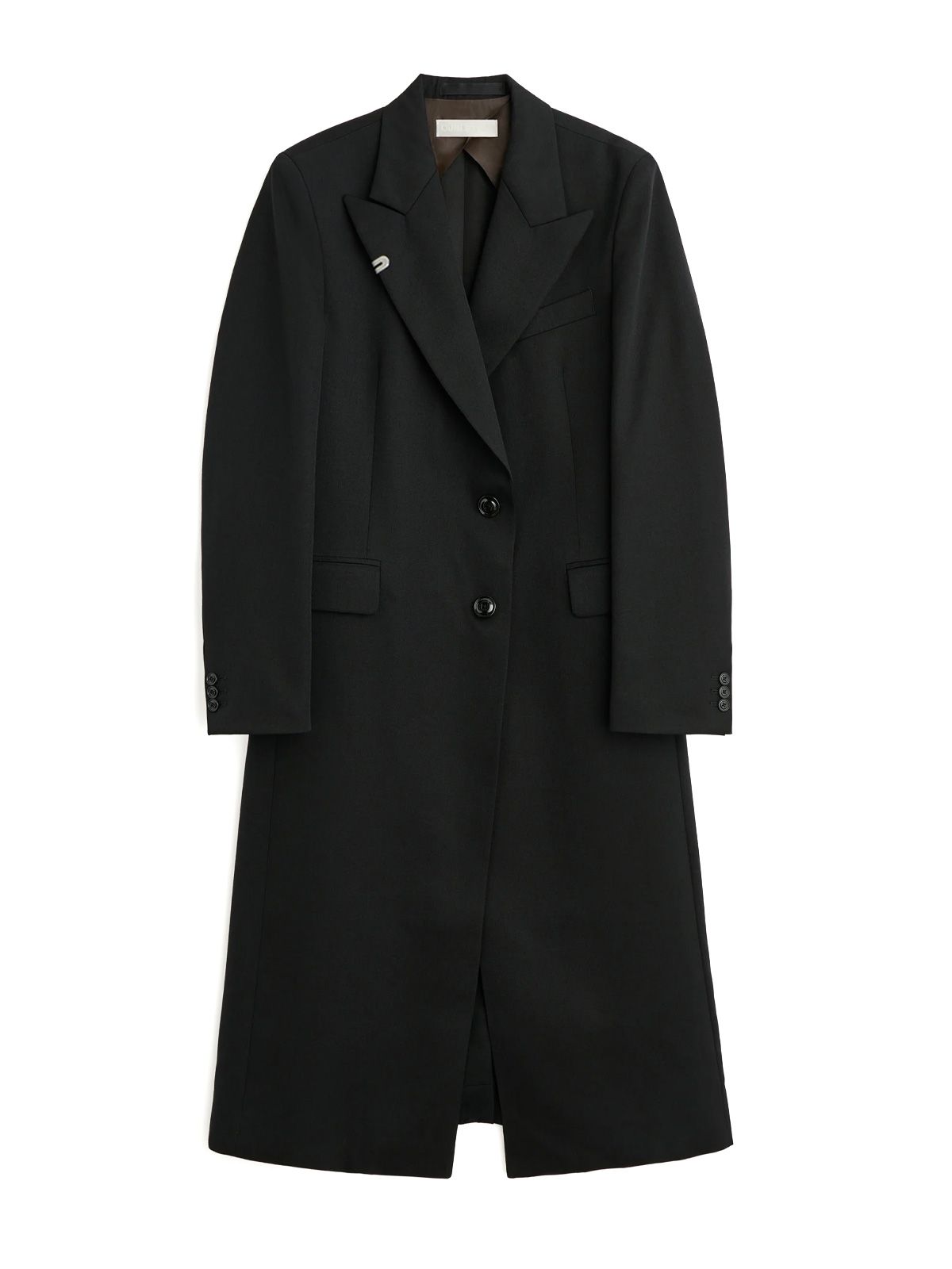 Black manta coat