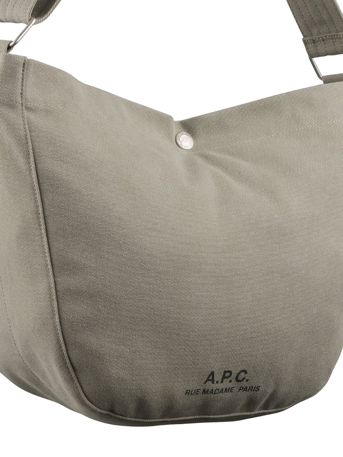 Borsa besace journal small verde kaki A.P.C.