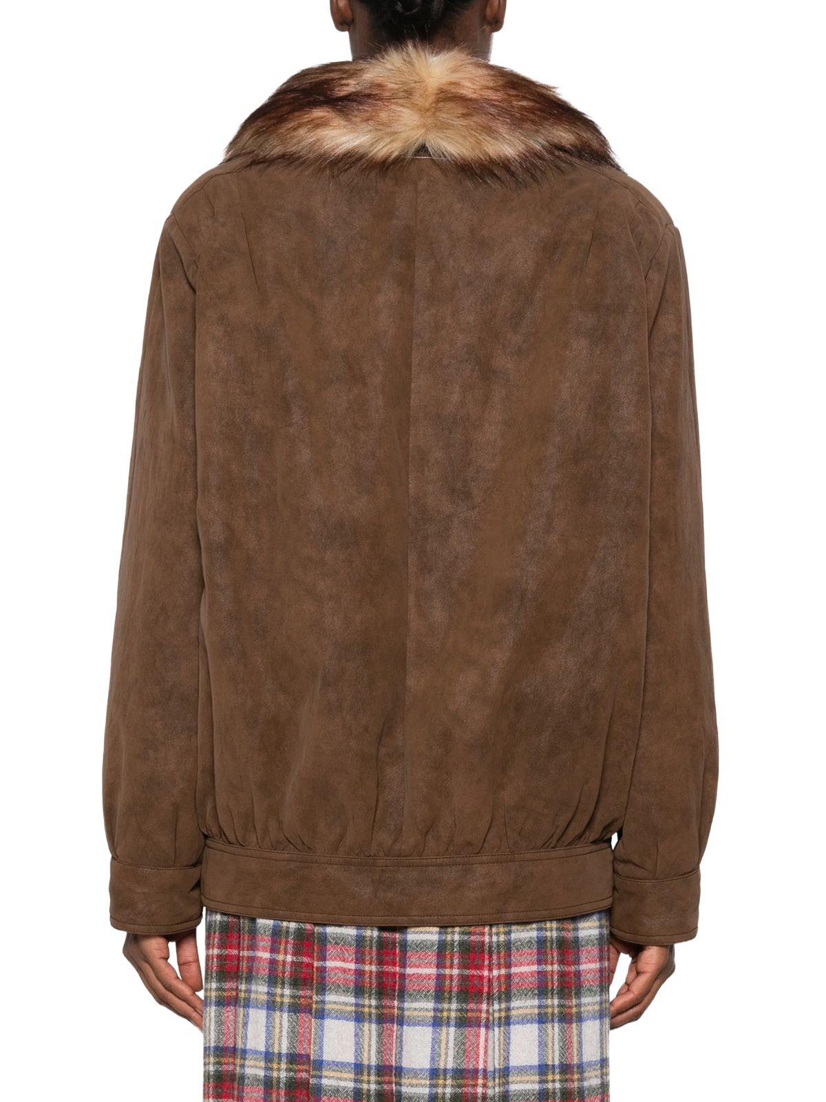 Brown ecofur MM6 MAISON MARGIELA