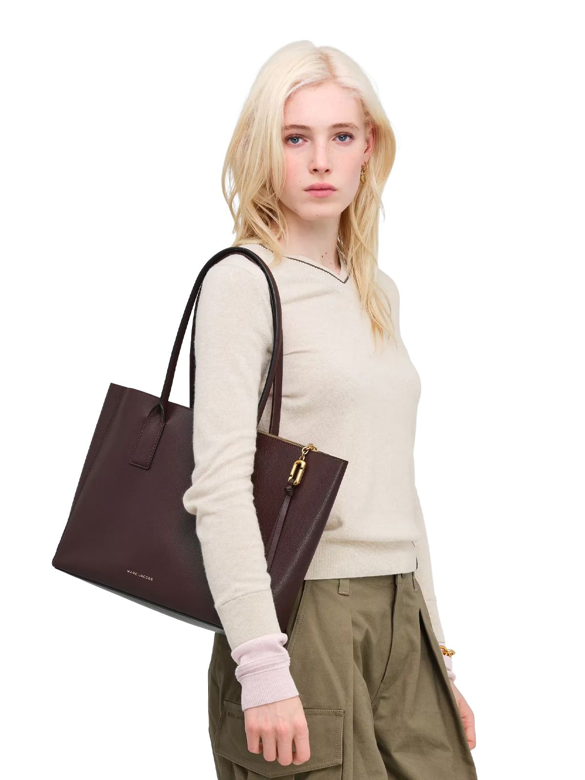 Borsa tote small work bordeaux MARC JACOBS