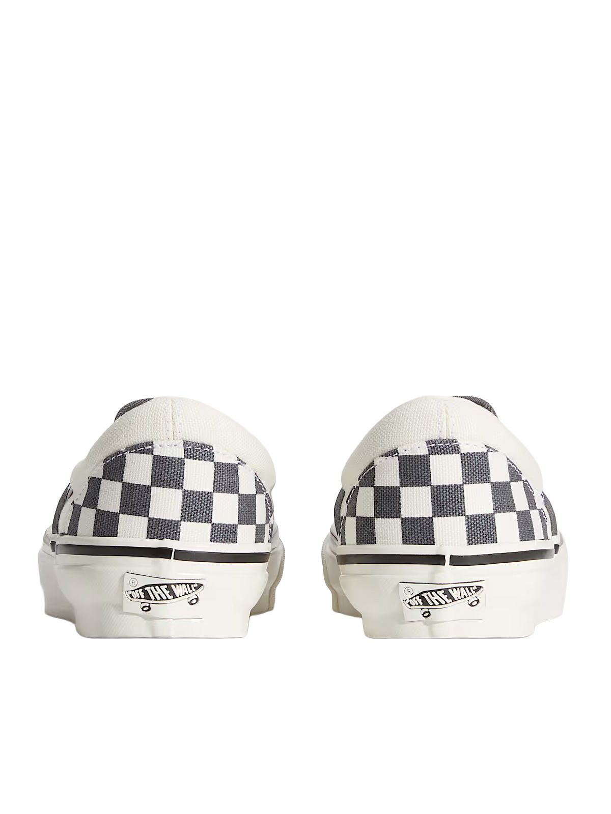 Grey check classic slip on sneakers VANS