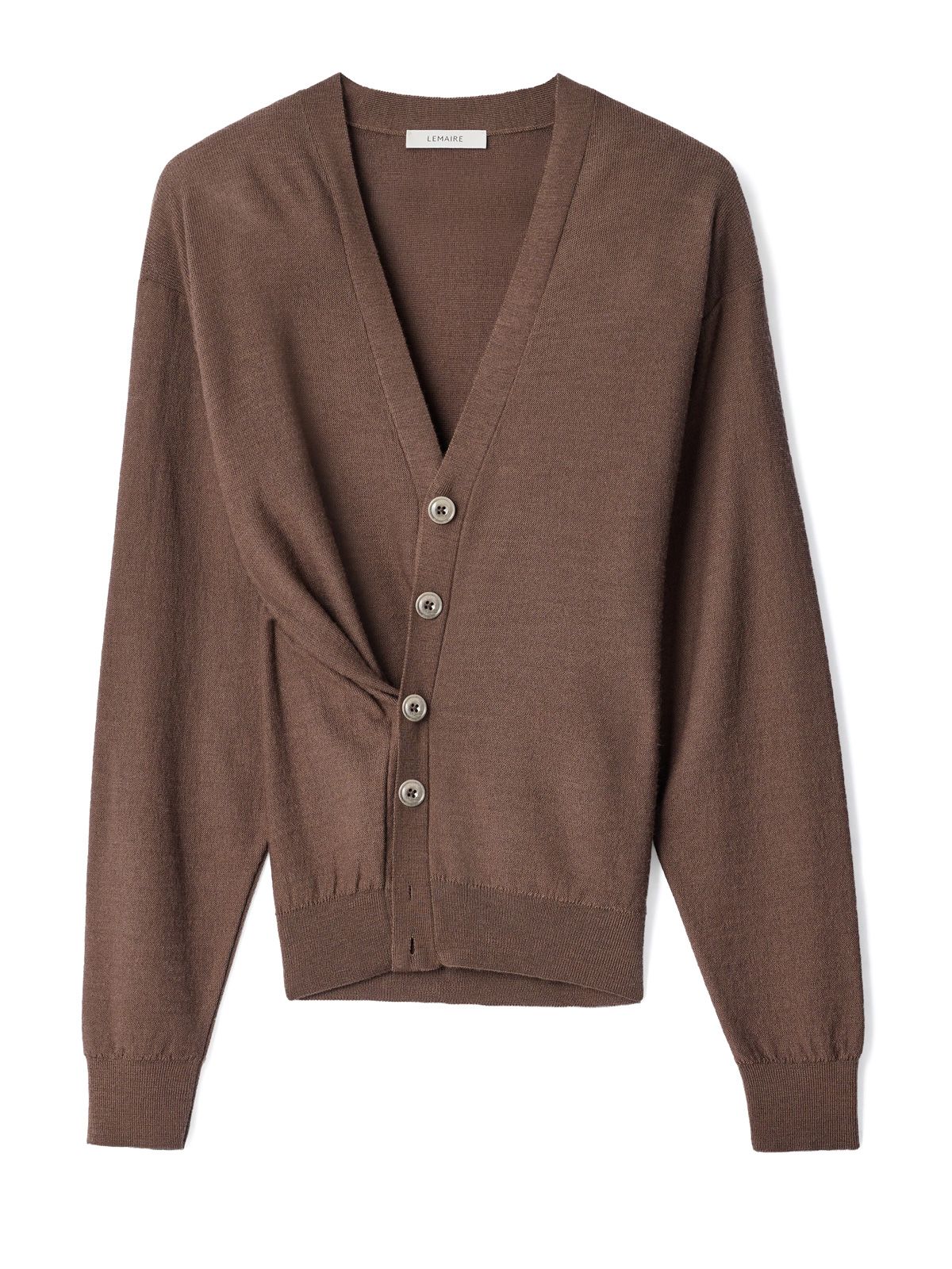 Shitake relaxed twisted cardigan