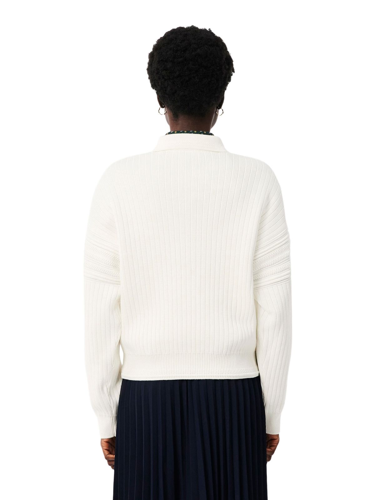 White sweater LACOSTE