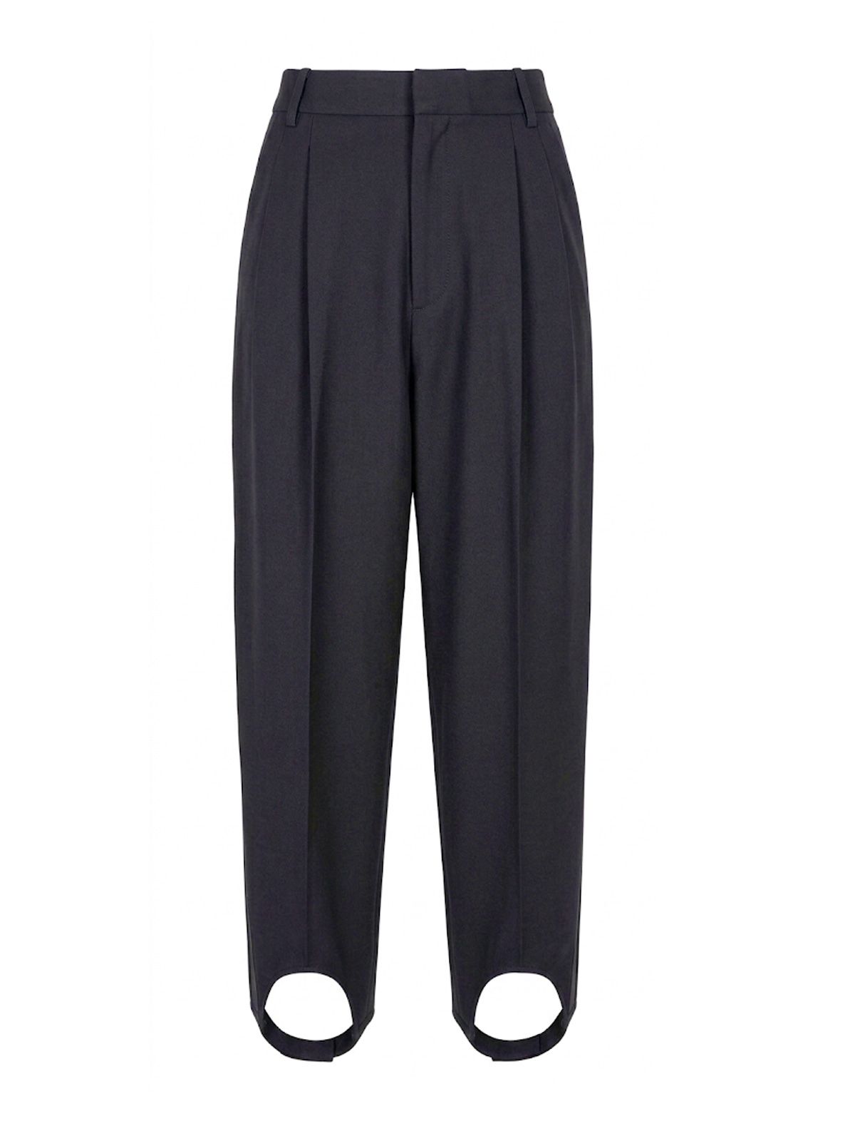 Pantaloni marta con staffa viola scuro