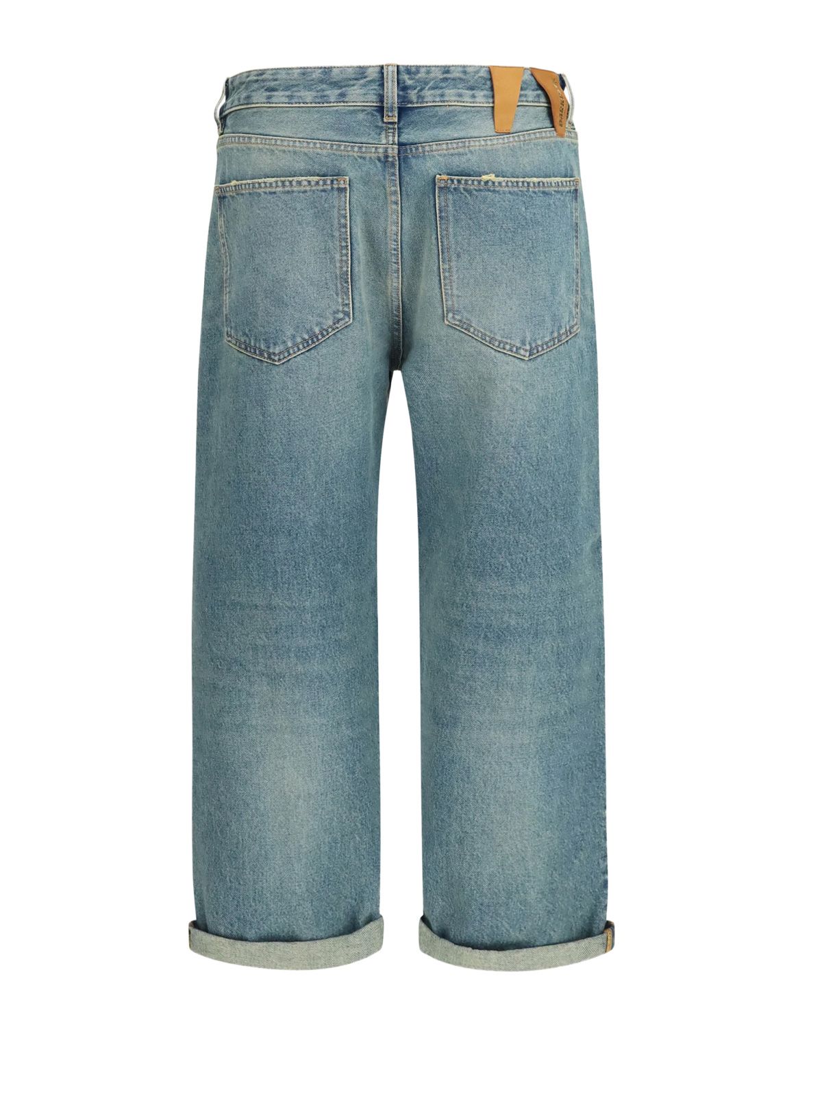 Jeans lizzie boyfriend denim lavaggio sabbiato corti alla caviglia DARKPARK