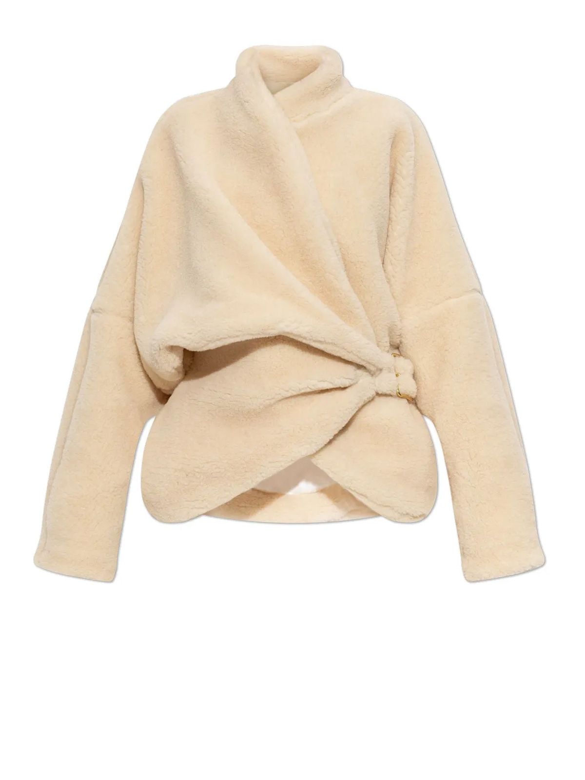 Giacca cindy sfiancata in ecomontone beige