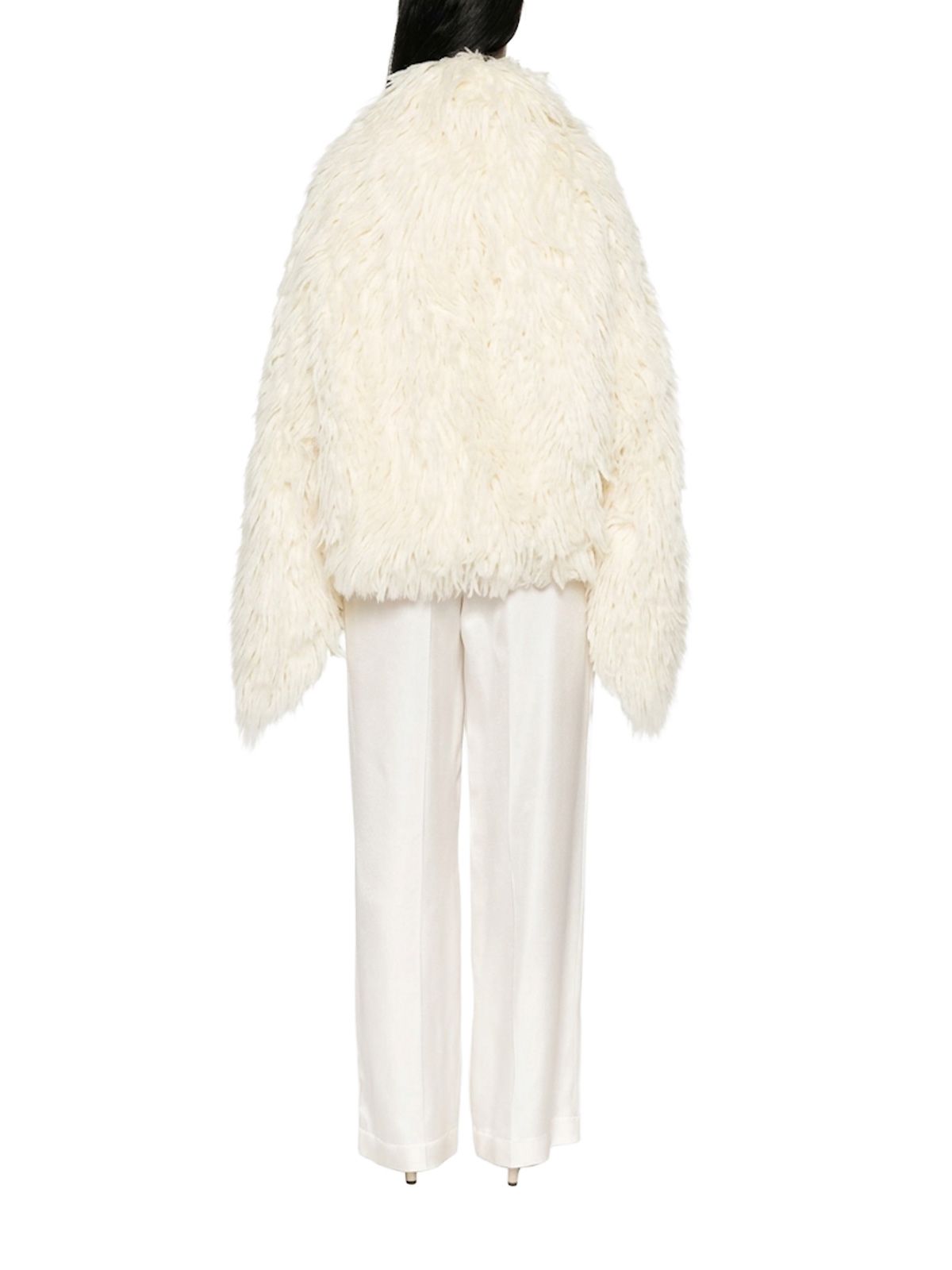 Off white christy wool fil coupé cape jacket DARKPARK