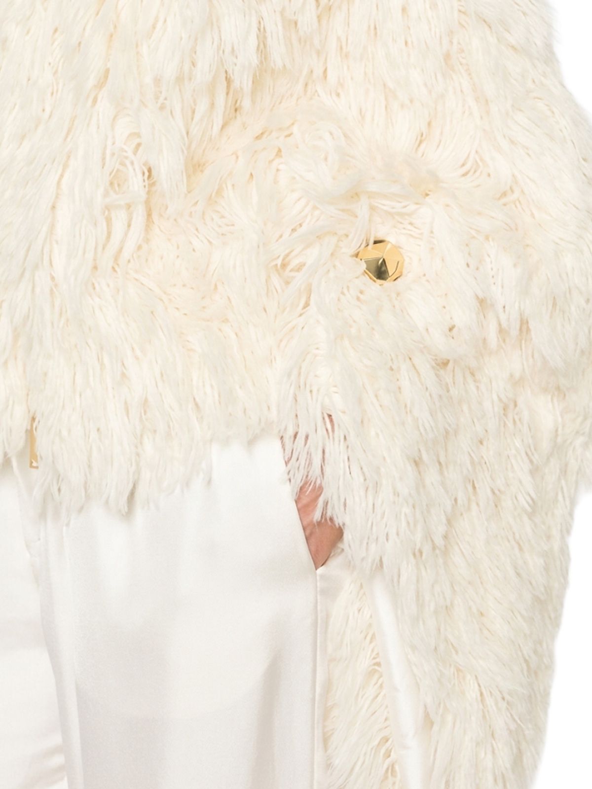 Off white christy wool fil coupé cape jacket DARKPARK