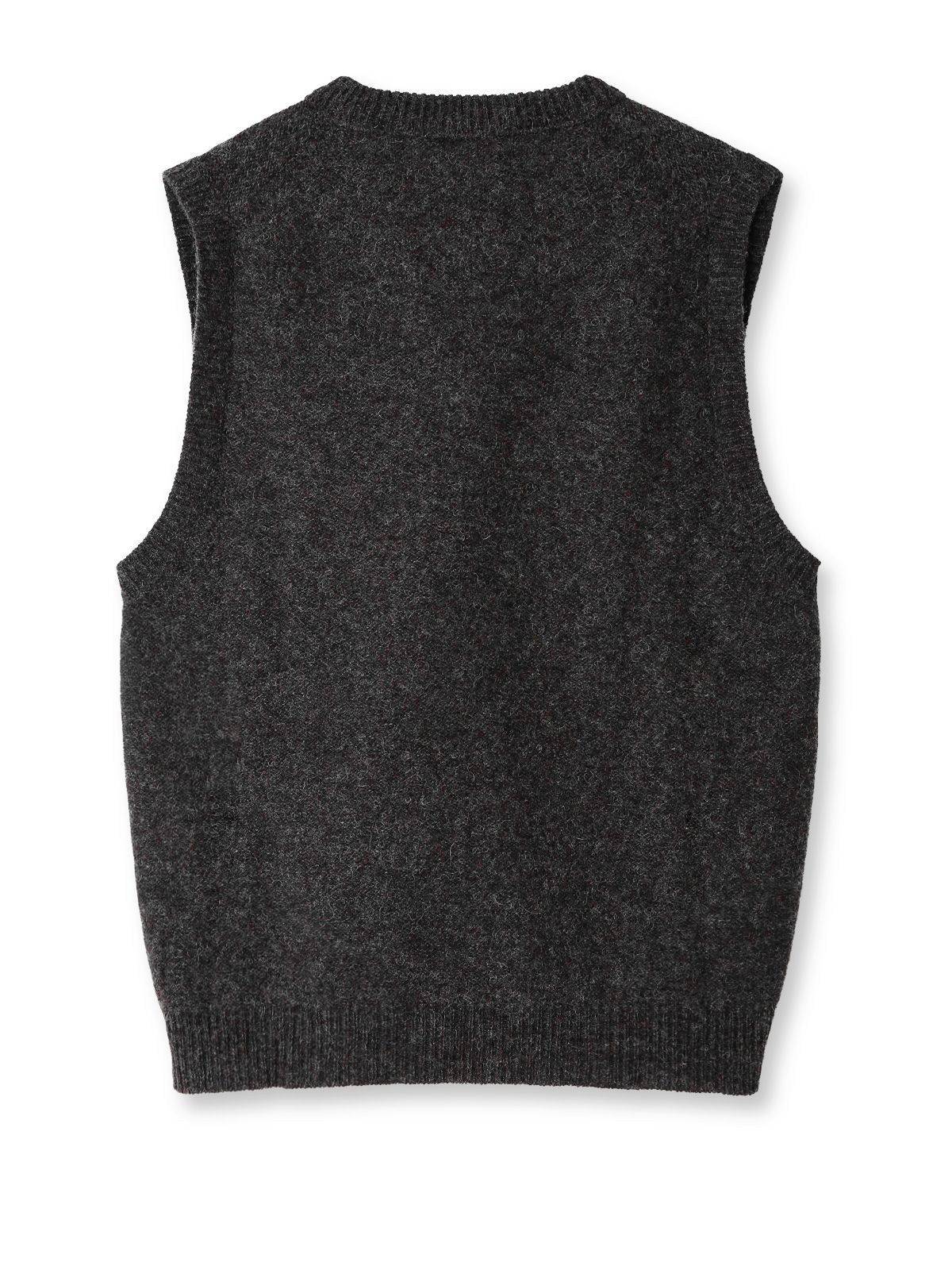 Grape melange v-neck vest LEMAIRE