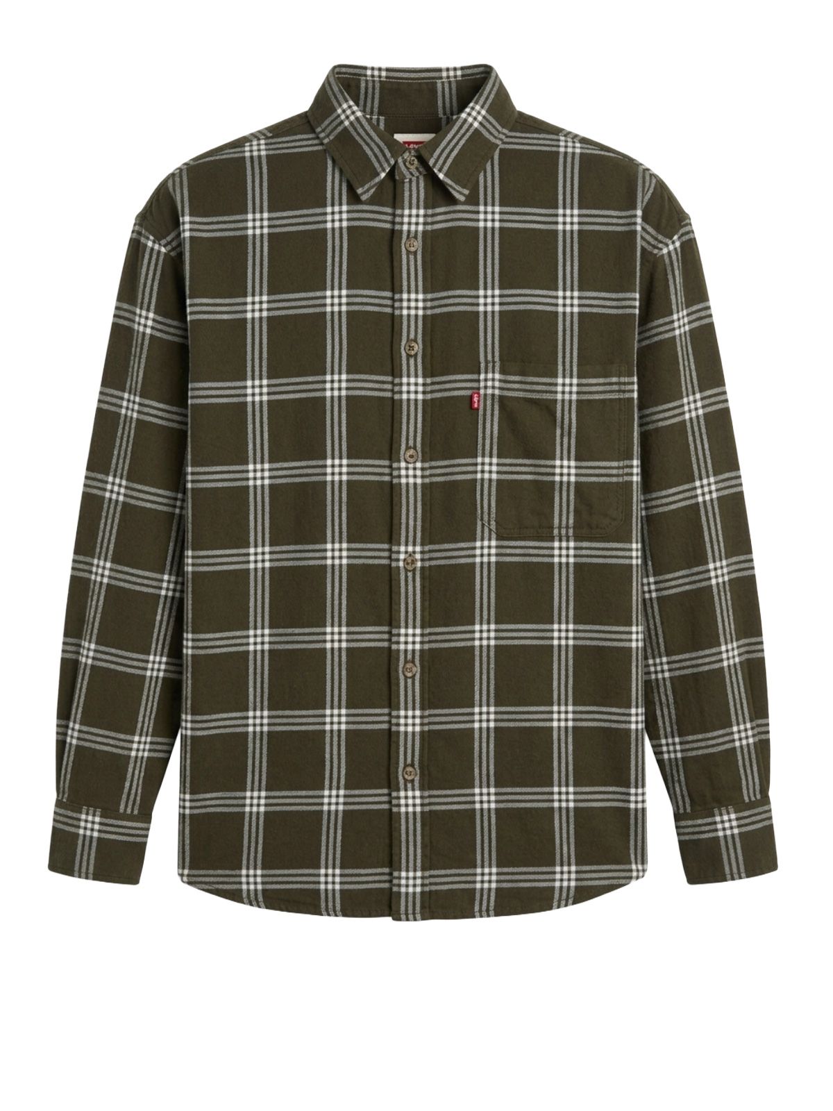 Camicia nash in flanella verde
