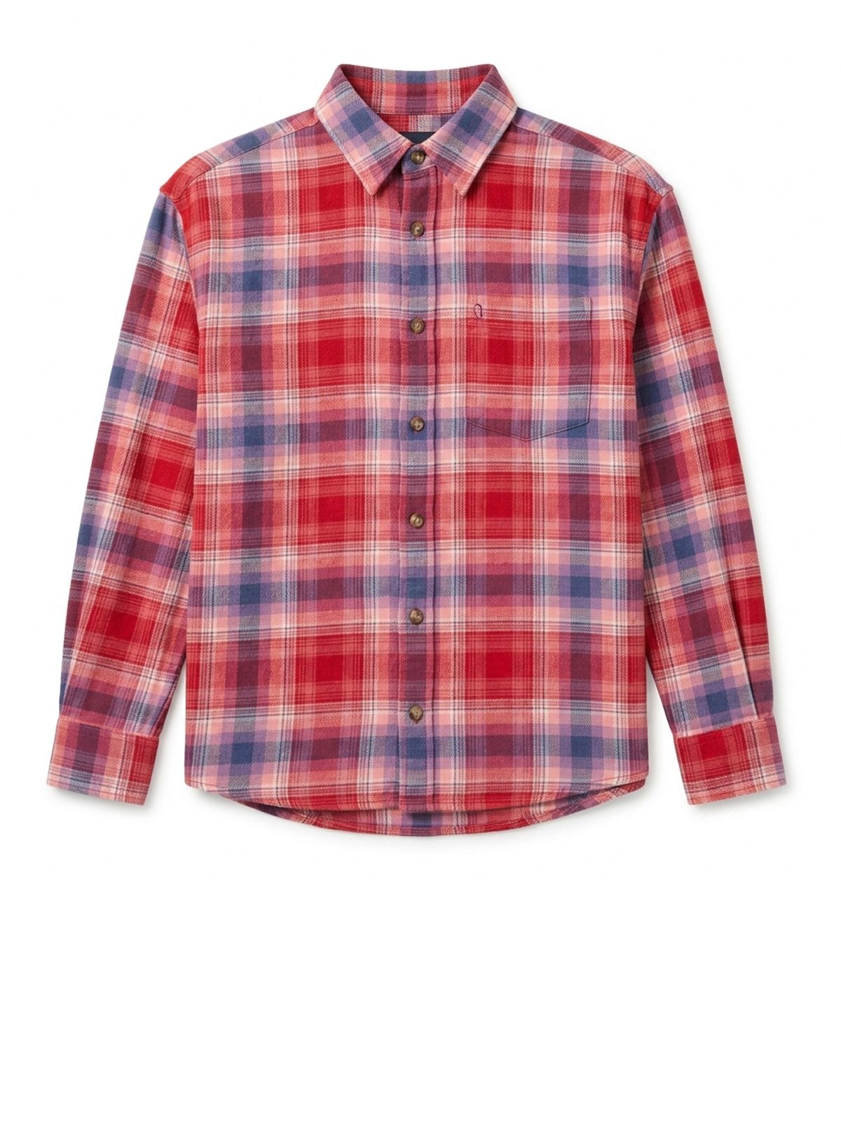 Camicia nash in flanella rossa