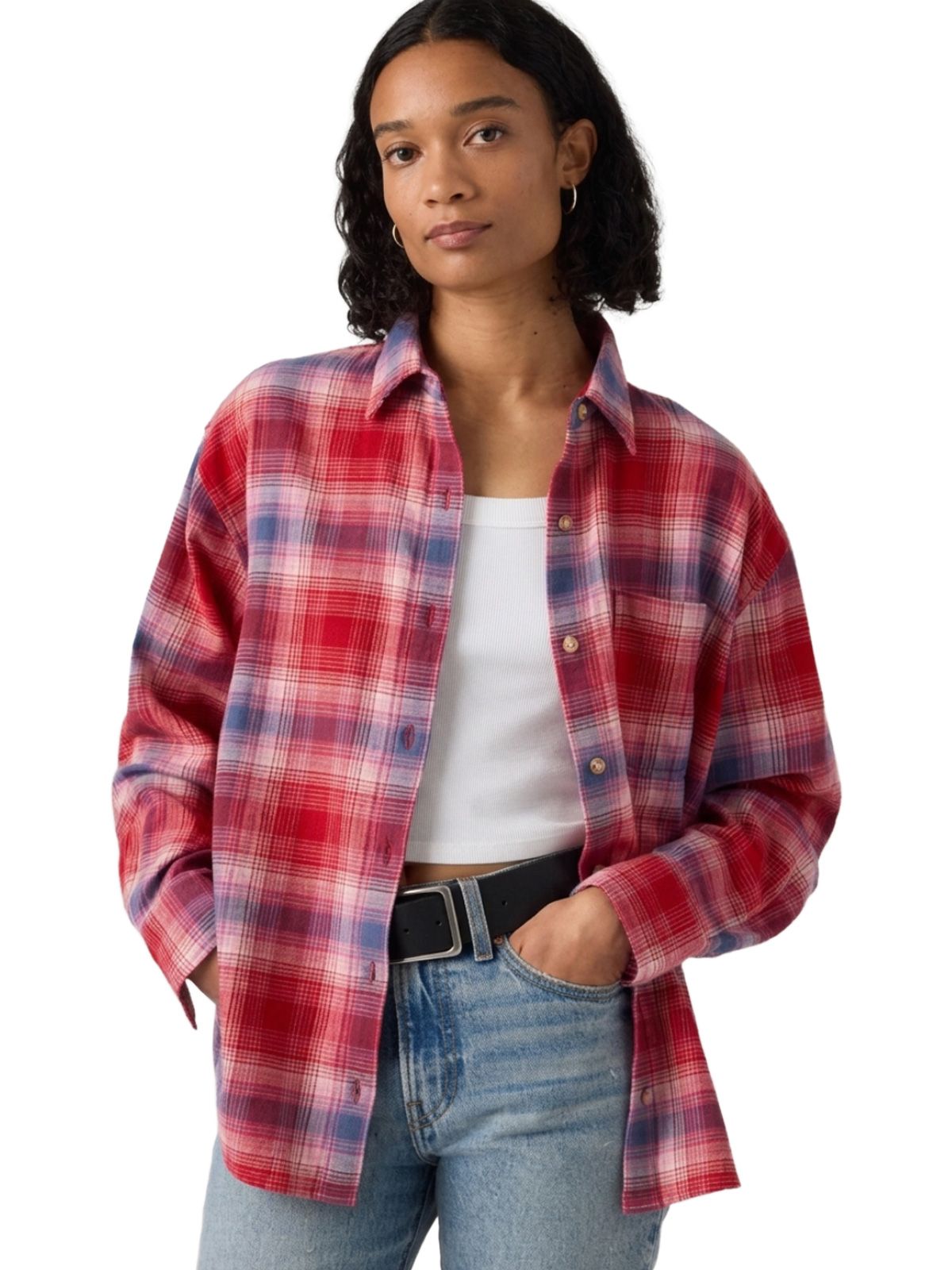 Camicia nash in flanella rossa LEVI'S
