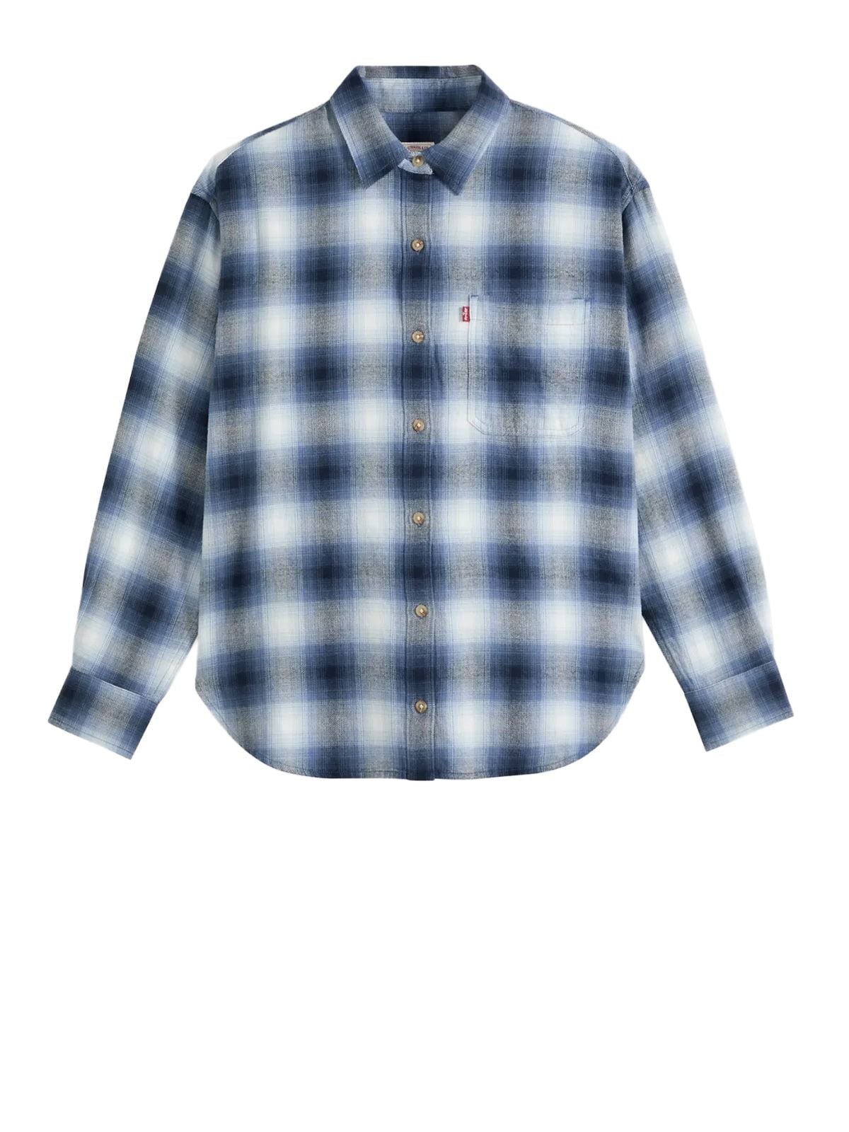 Camicia nash in flanella blu