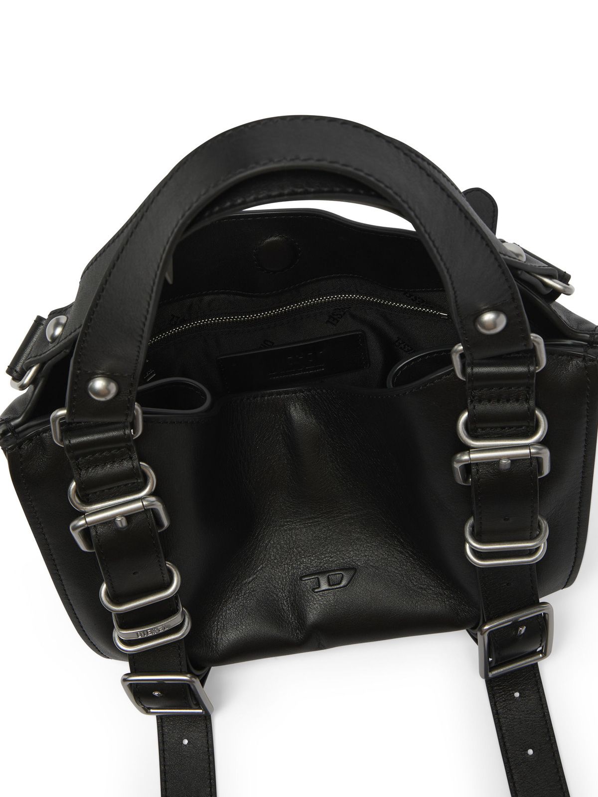Black d-one tophandle bag DIESEL