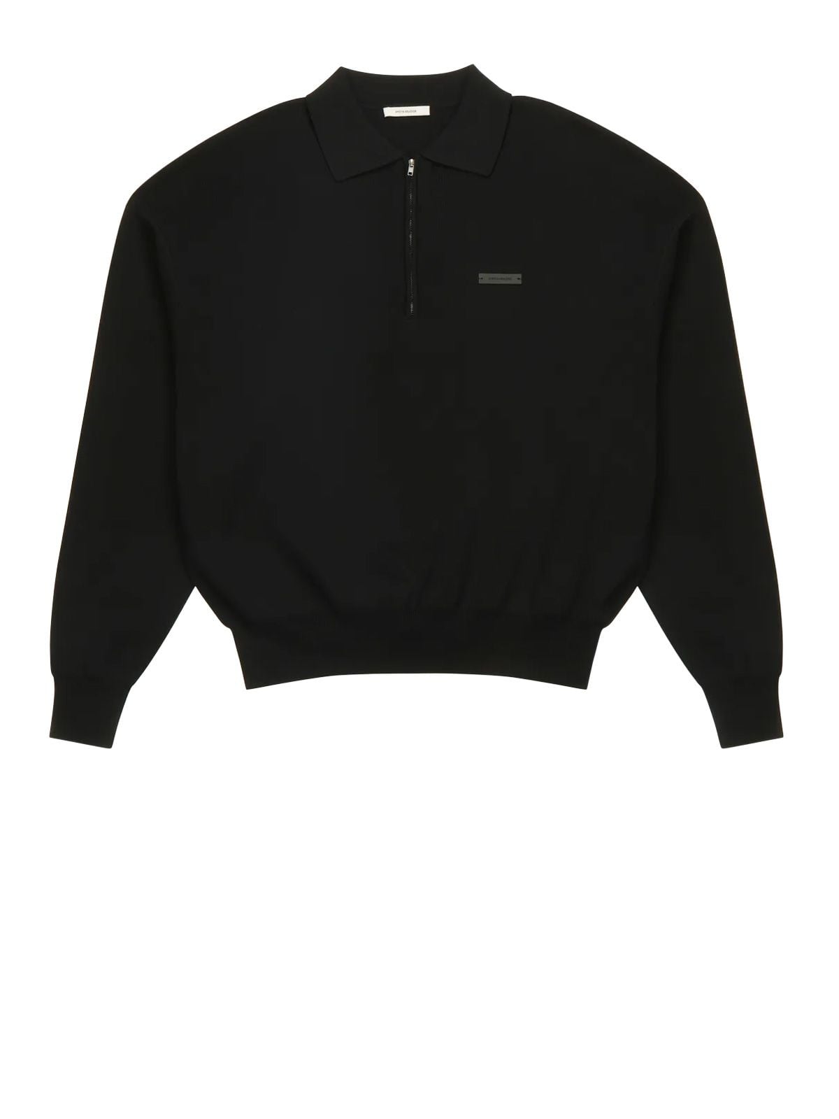 Black long sleeve club polo